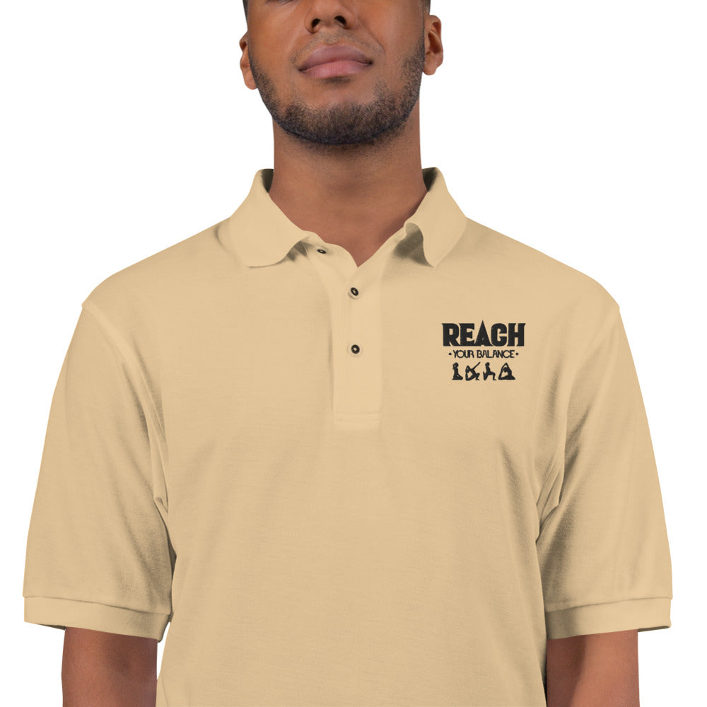 REACH YOUR BALANCE - Men's Premium Polo