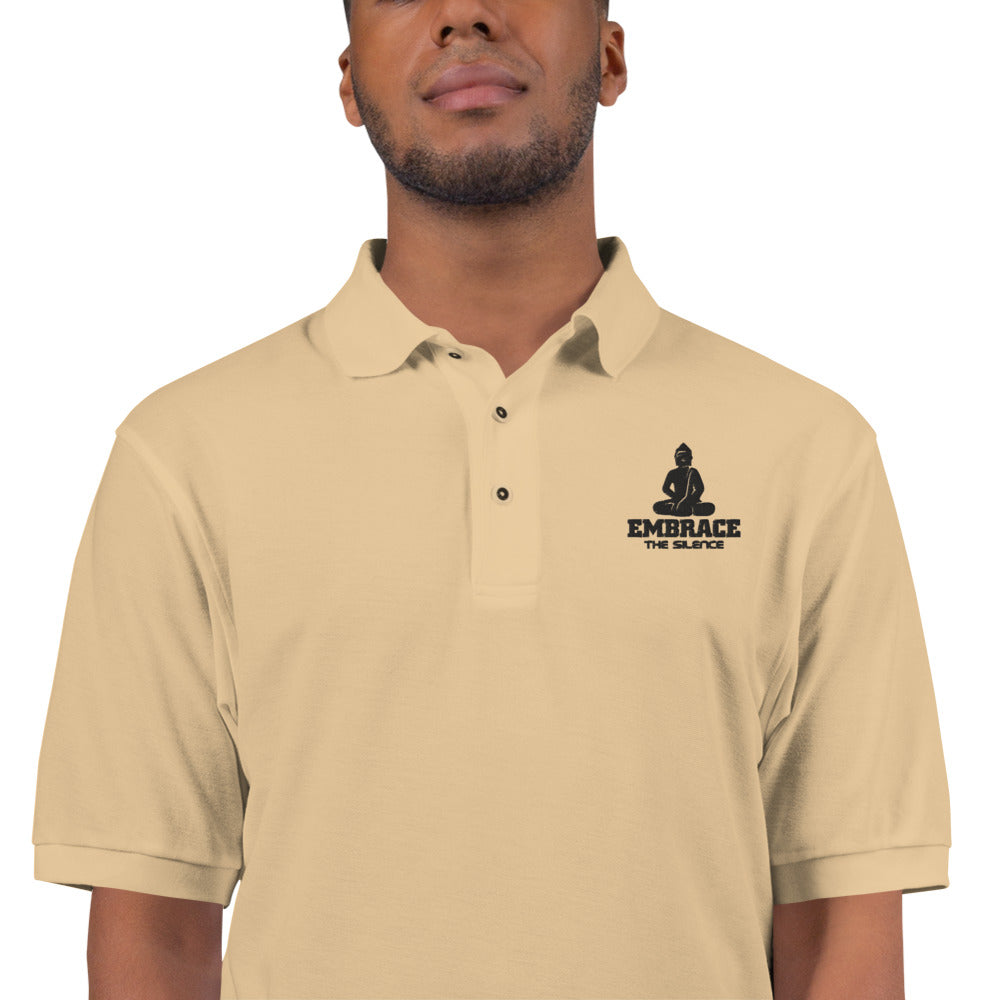 EMBRACE THE SILENCE - Men's Premium Polo