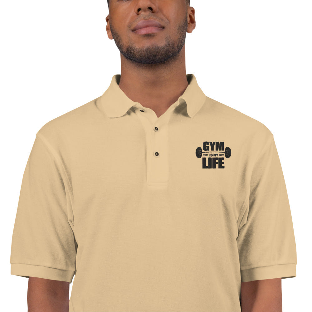 GYM IS MY LIFE - Men's Premium Polo