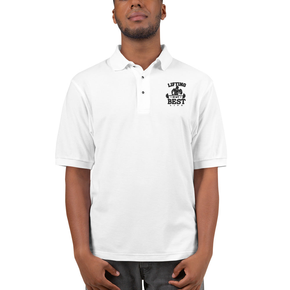 LIFTING IS MY BEST LIFE - Men's Premium Polo