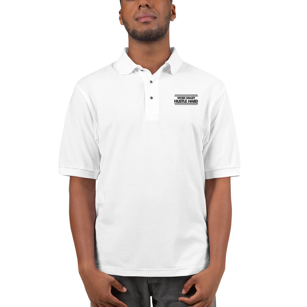 WORK SMART HUSTLE HARD - Men's Premium Polo