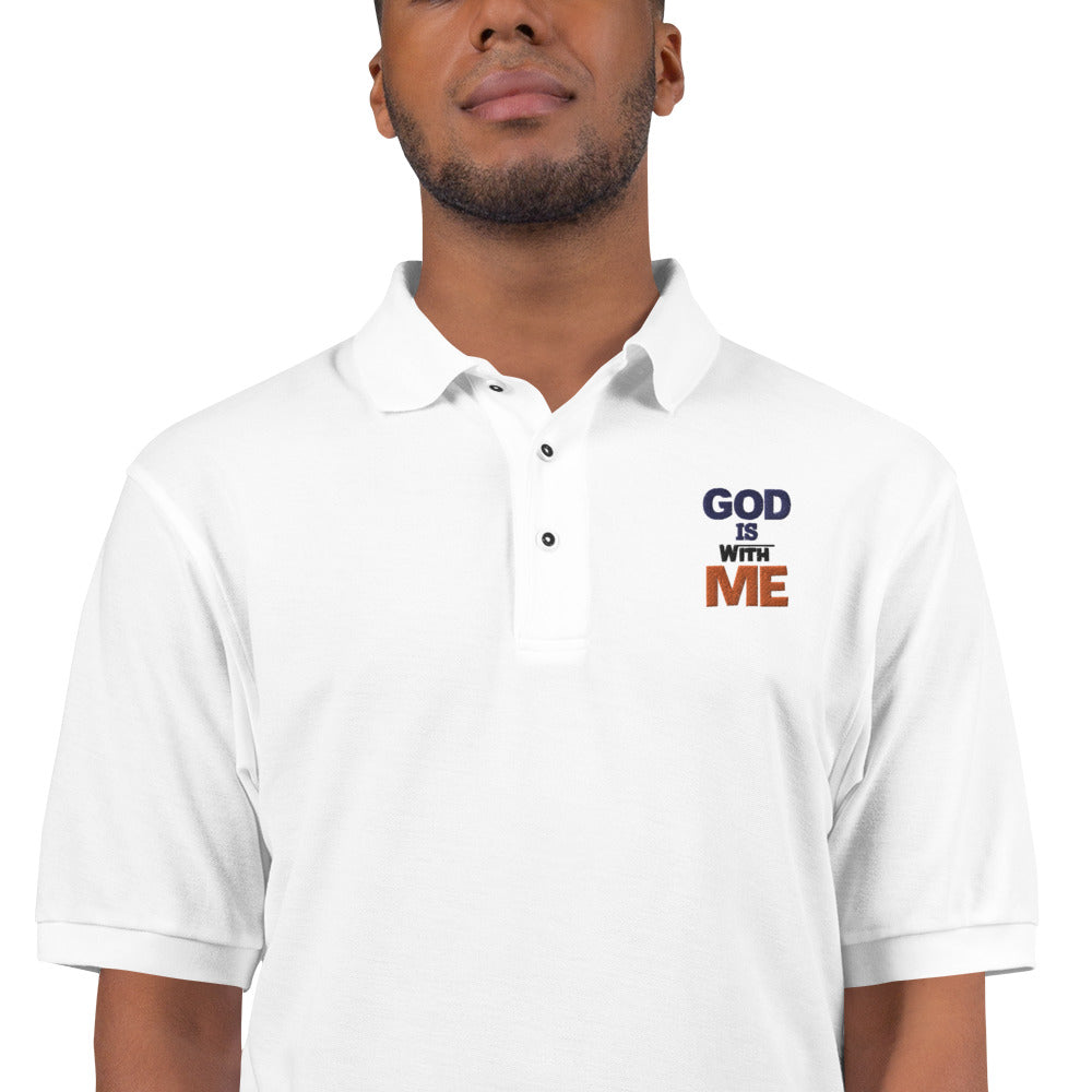 GOD IS WITH ME - Men's Premium Polo