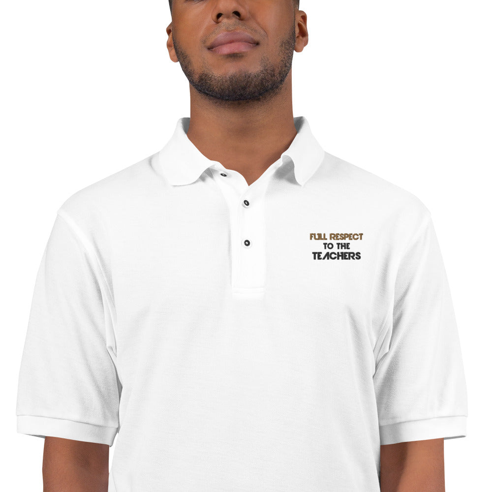 FULL RESPECT TO TEACHER - Men's Premium Polo