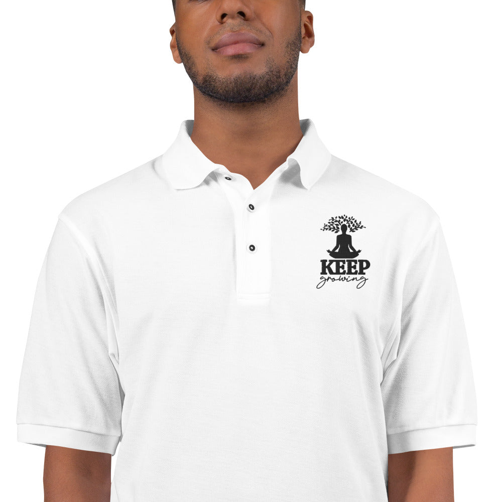 KEEP GROWING - Men's Premium Polo