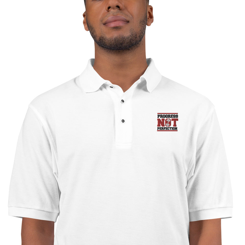PROGRESS NOT PERFECTION - Men's Premium Polo
