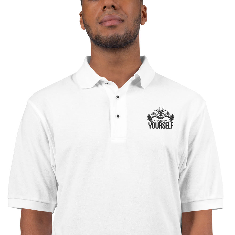 PUSH YOURSELF - Men's Premium Polo