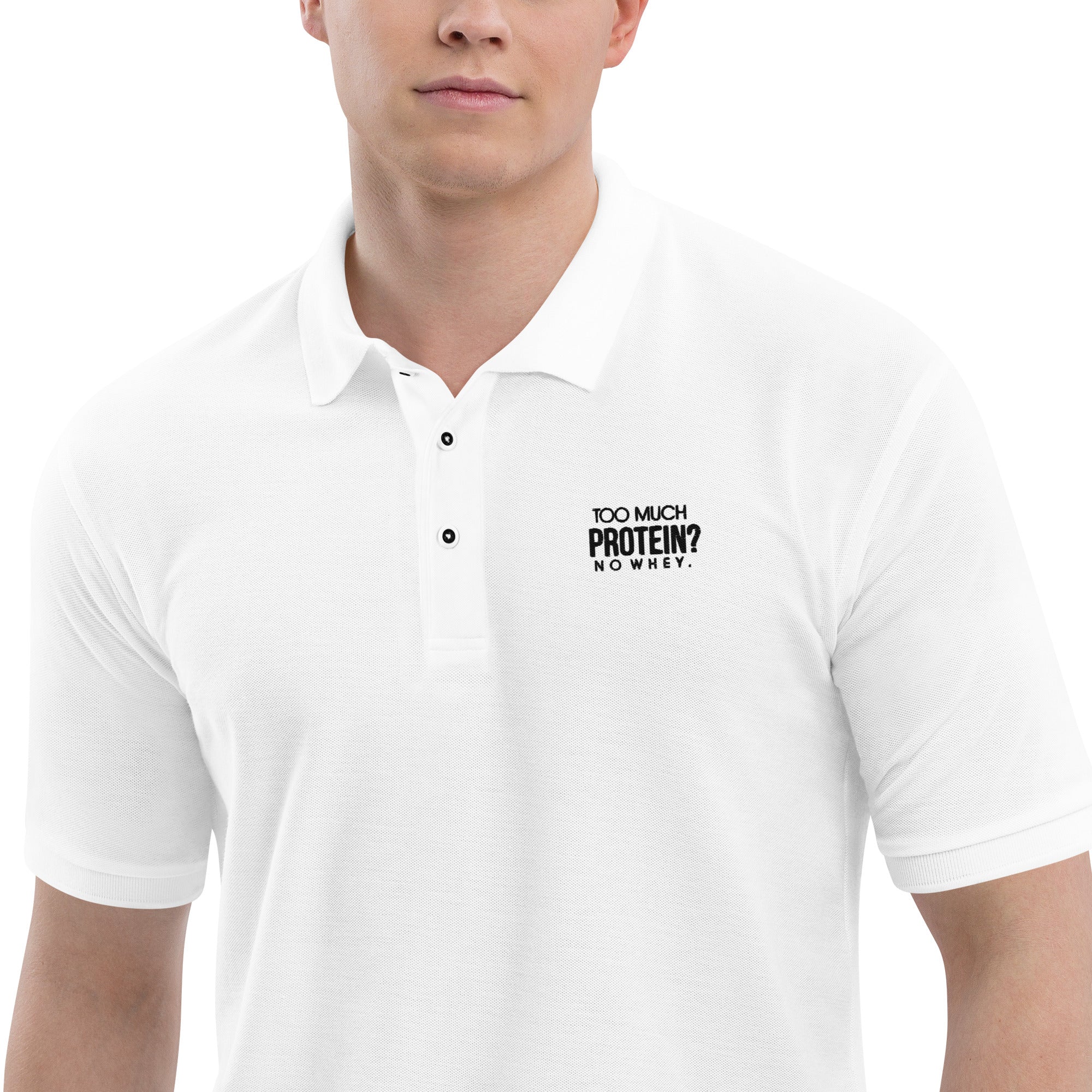 TOO MUCH PROTEIN - Men's Premium Polo