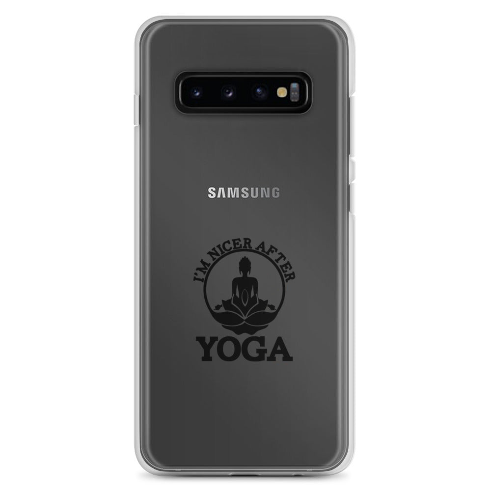 I'M NICER AFTER YOGA - Samsung Case