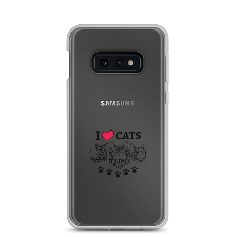 I LOVE CATS - Samsung Case