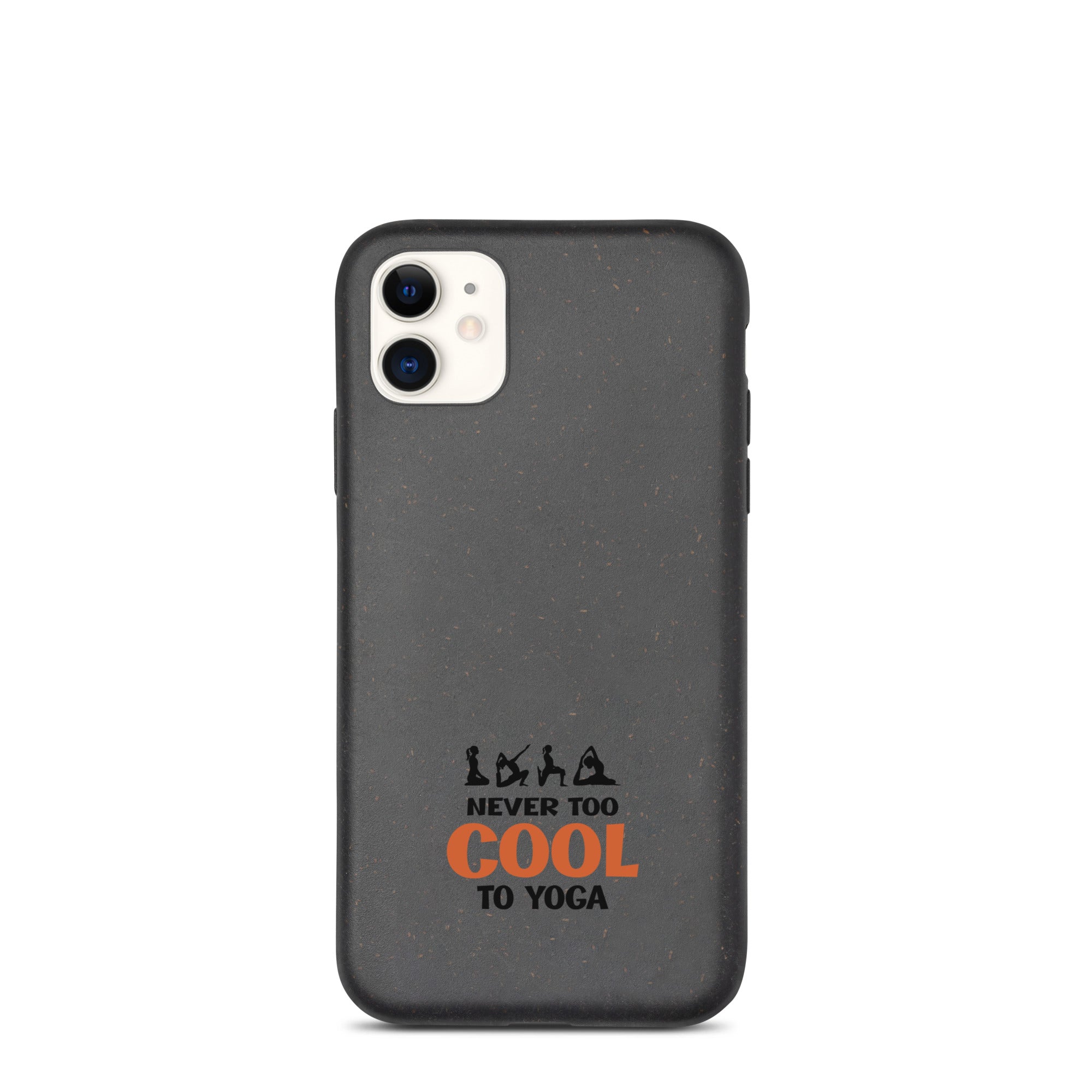 NEVER TOO COOL TO YOGA - Speckled iPhone case