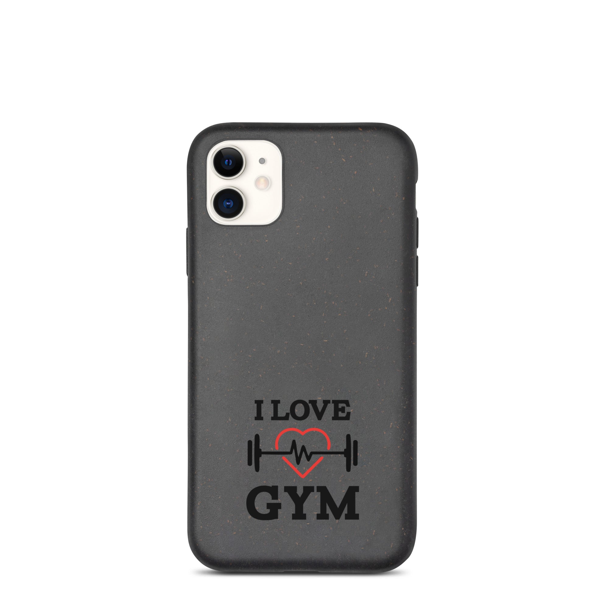 I LOVE GYM - Speckled iPhone case
