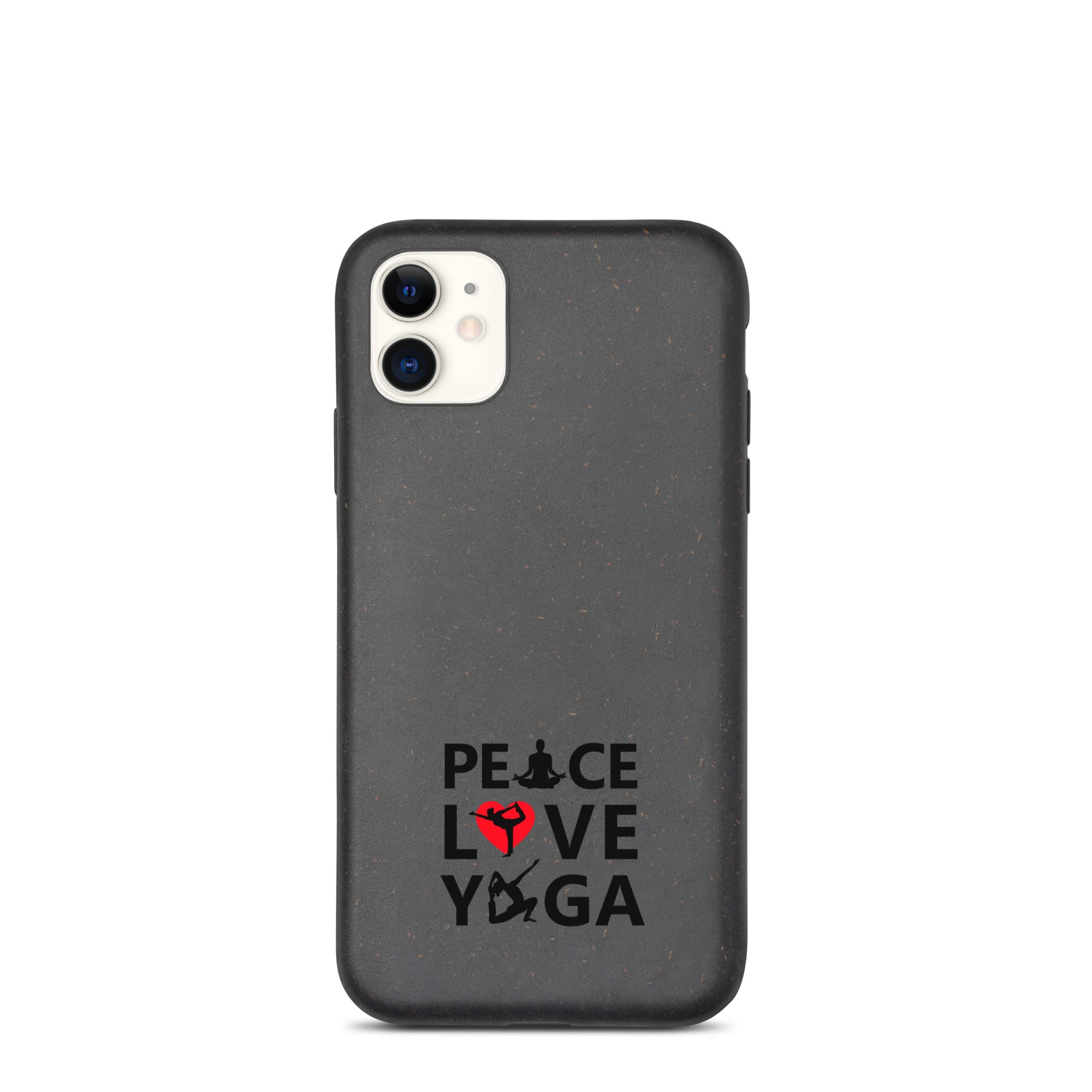PEACE LOVE YOGA - Speckled iPhone case