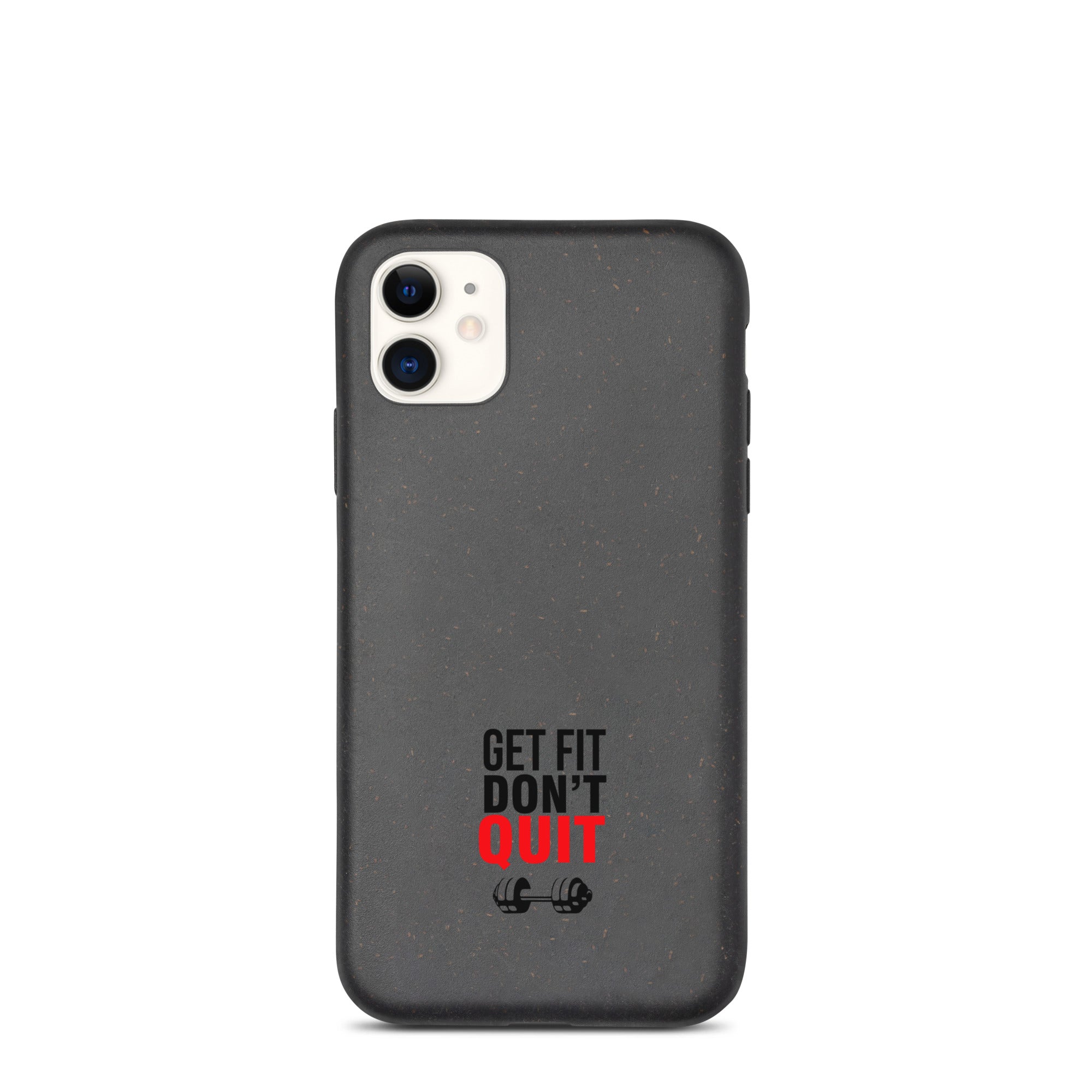 GET FIT DON'T QUIT - Speckled iPhone case