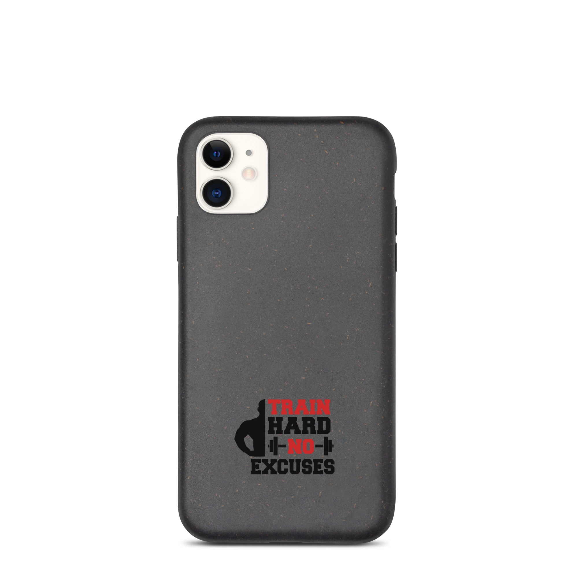 TRAIN HARD NO EXCUSES - Speckled iPhone case