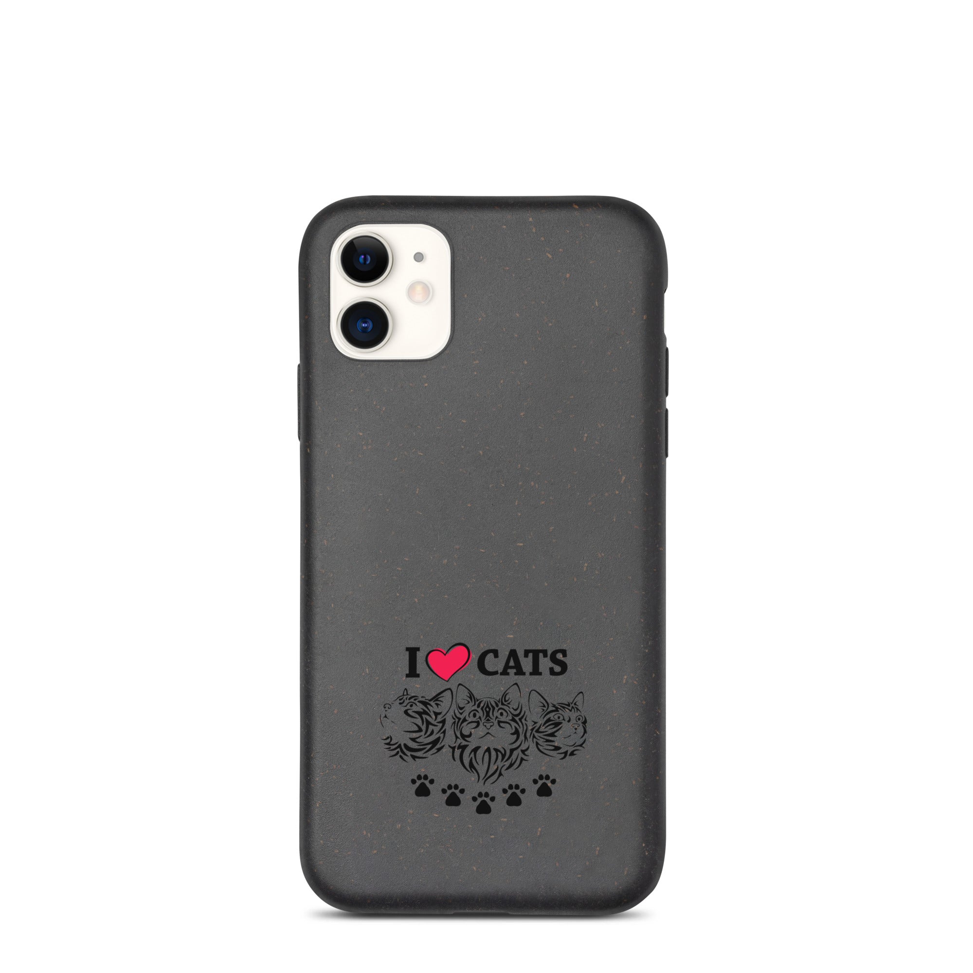 I LOVE CATS - Speckled iPhone case