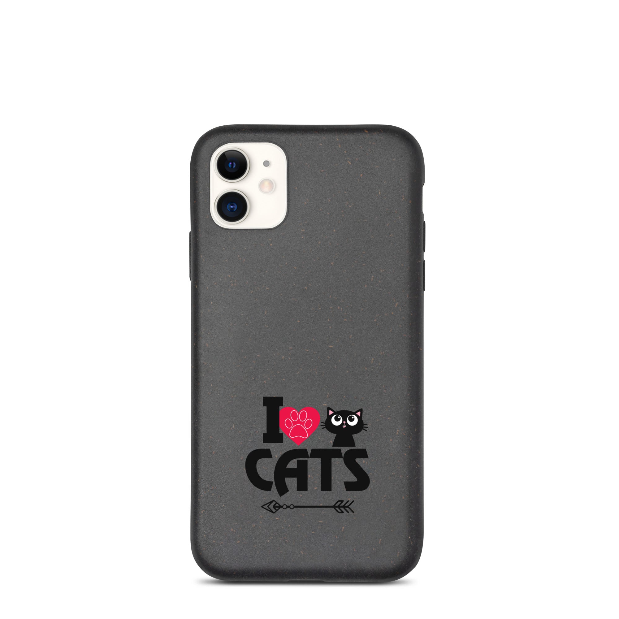 I LOVE CATS - Speckled iPhone case