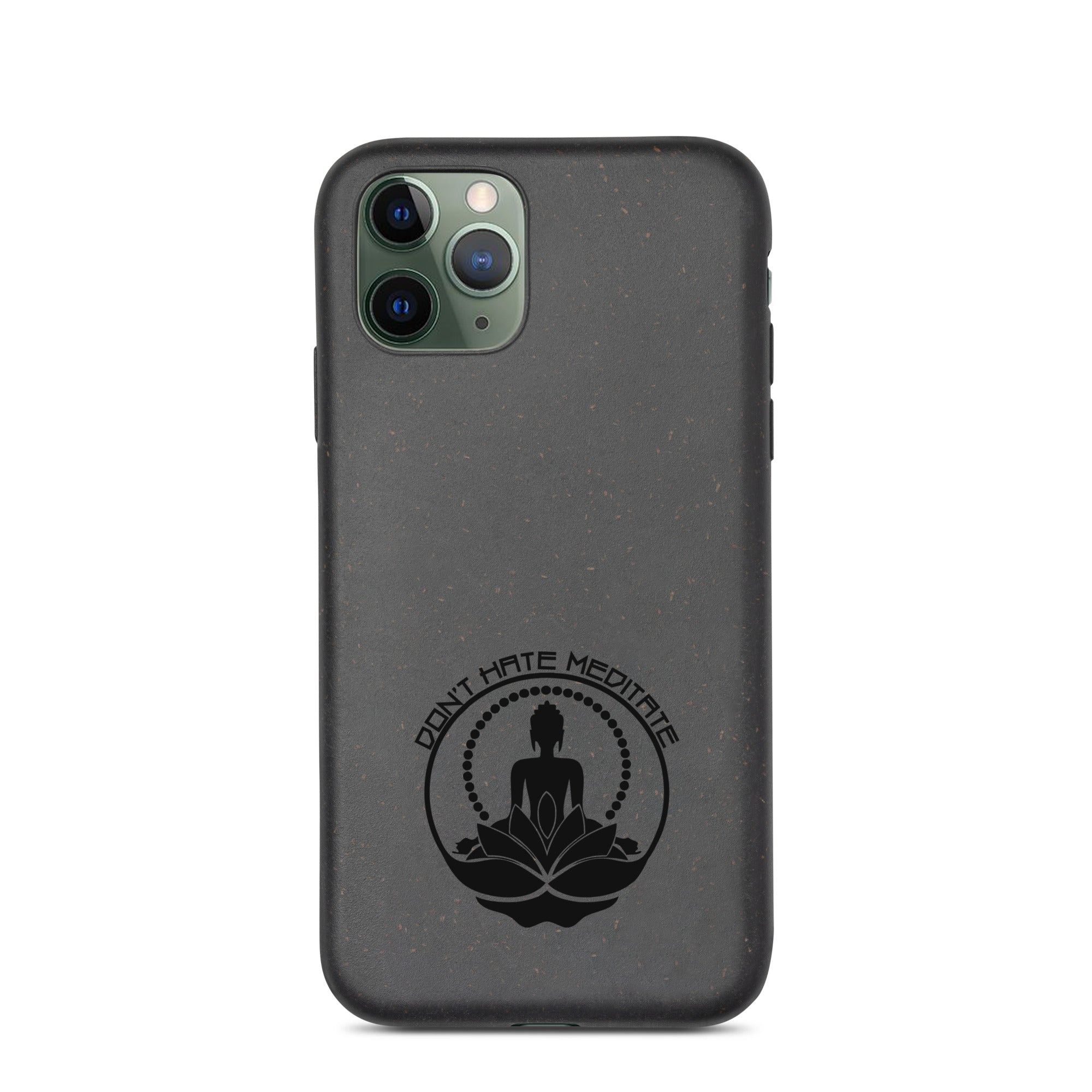 DON'T HATE MEDITATE - Speckled iPhone case
