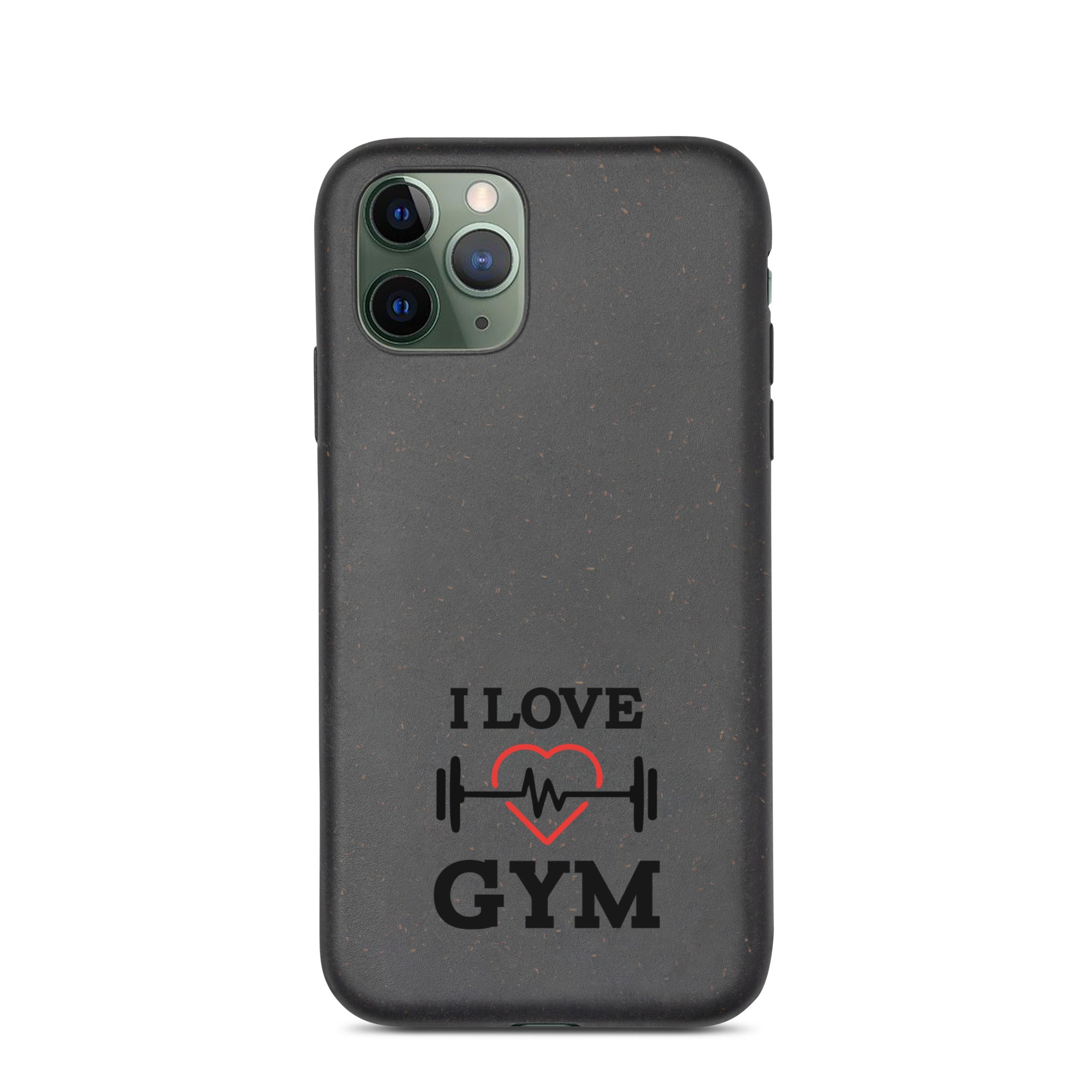 I LOVE GYM - Speckled iPhone case