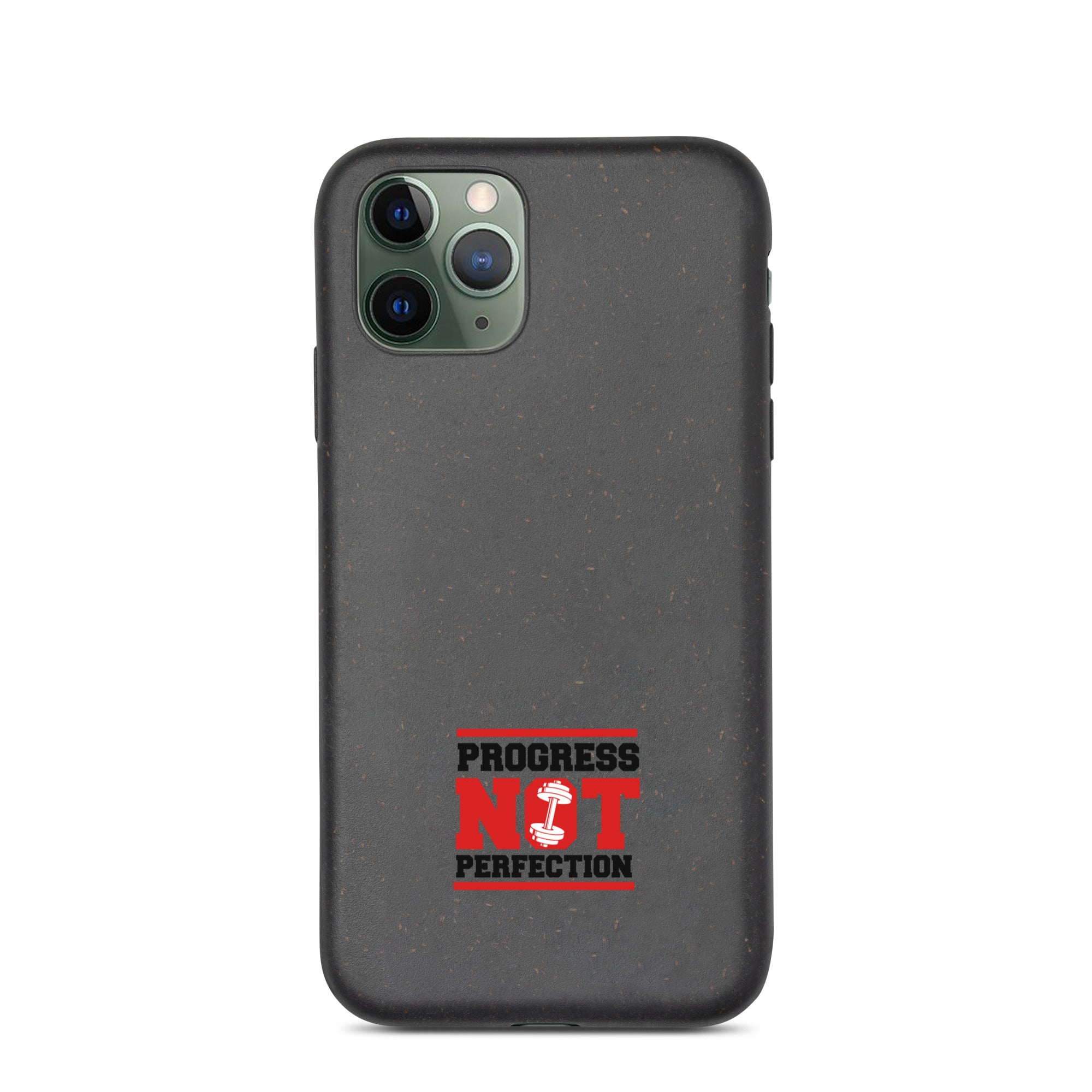 PROGRESS NOT PERFECTION - Speckled iPhone case