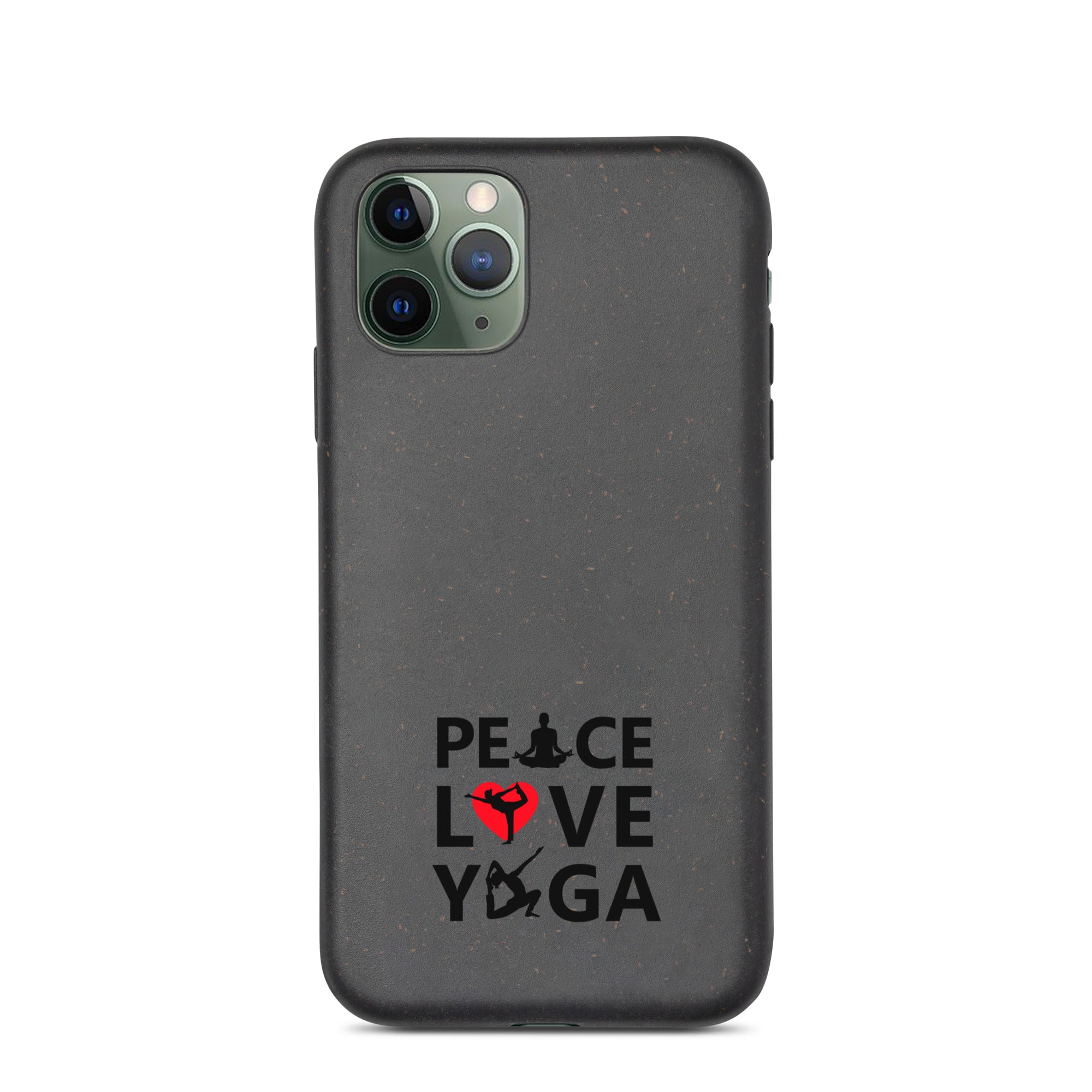 PEACE LOVE YOGA - Speckled iPhone case