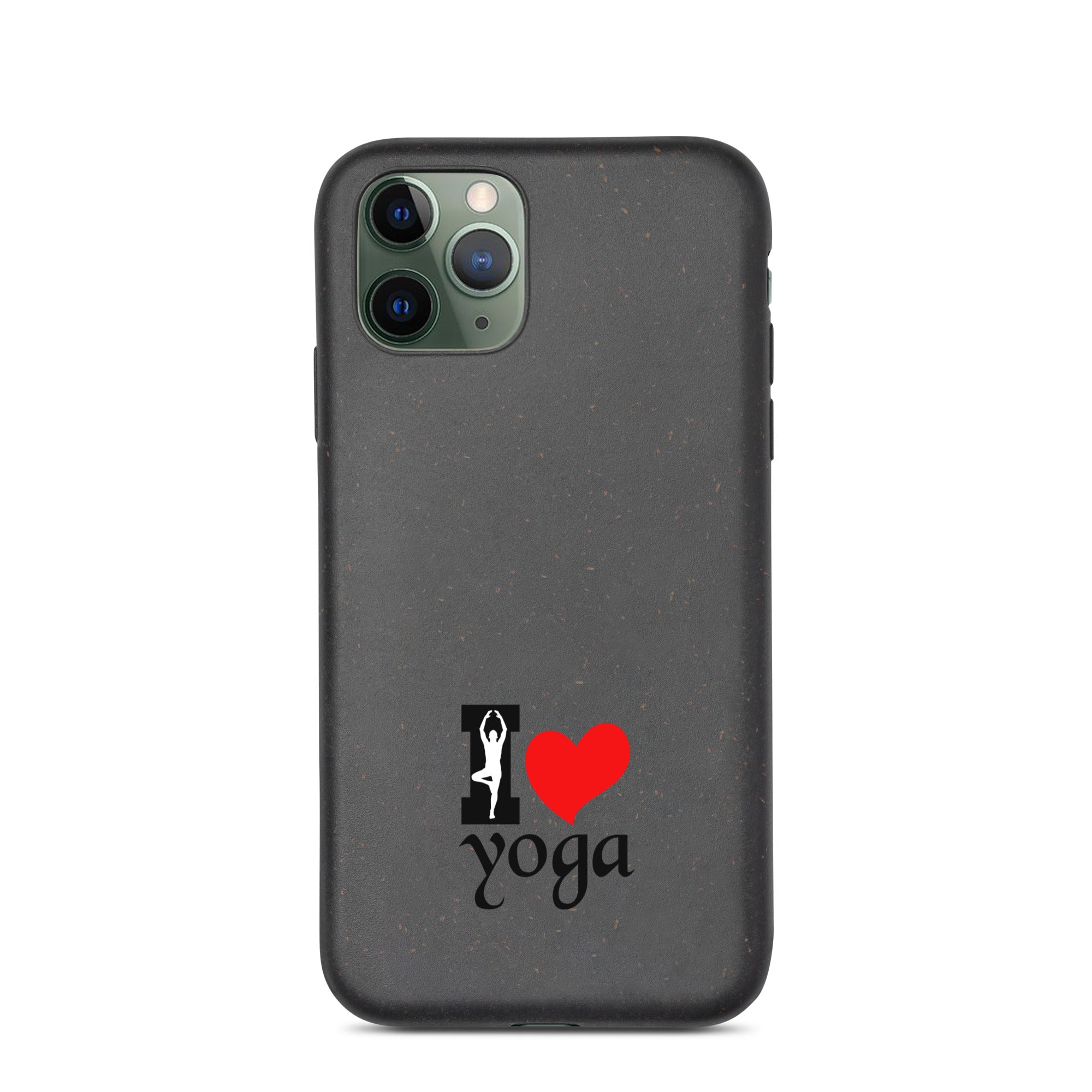 I LOVE YOGA - Speckled iPhone case