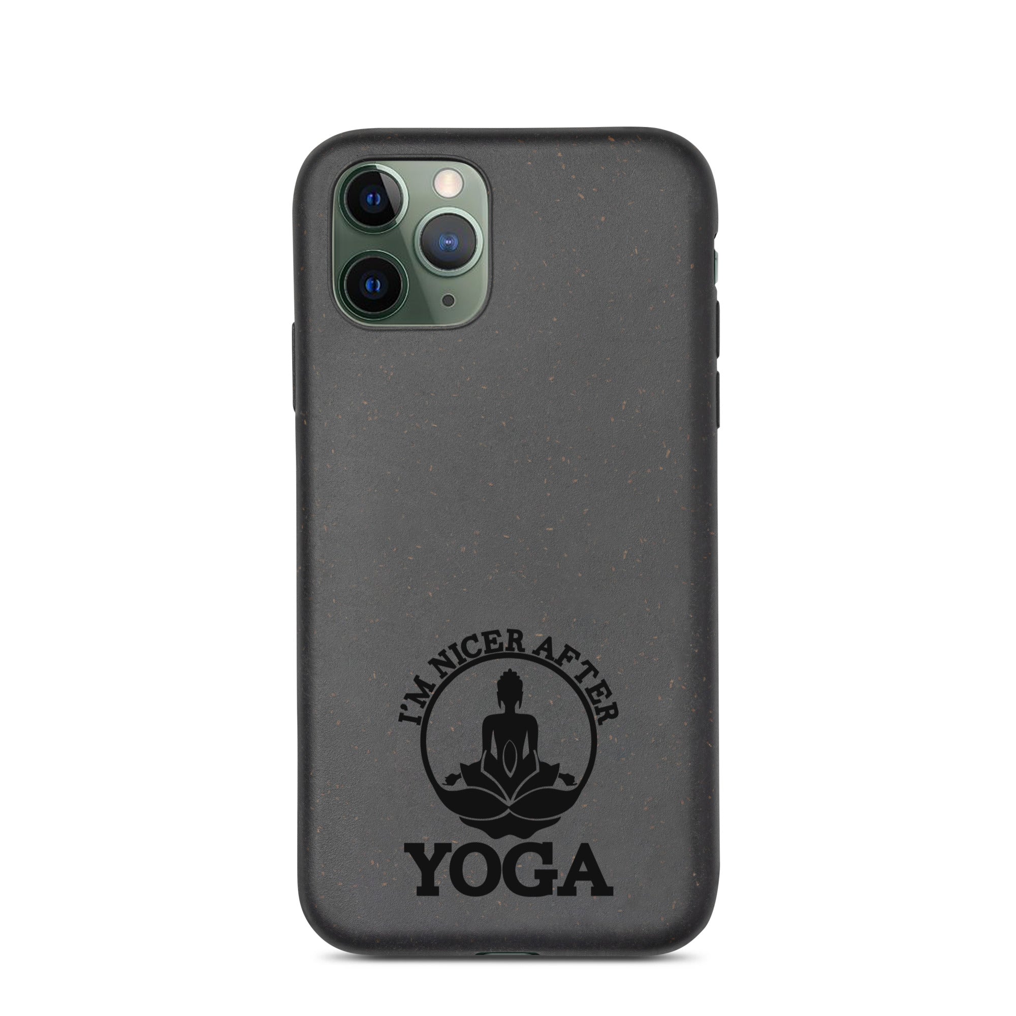 I'M NICER AFTER YOGA - Speckled iPhone case