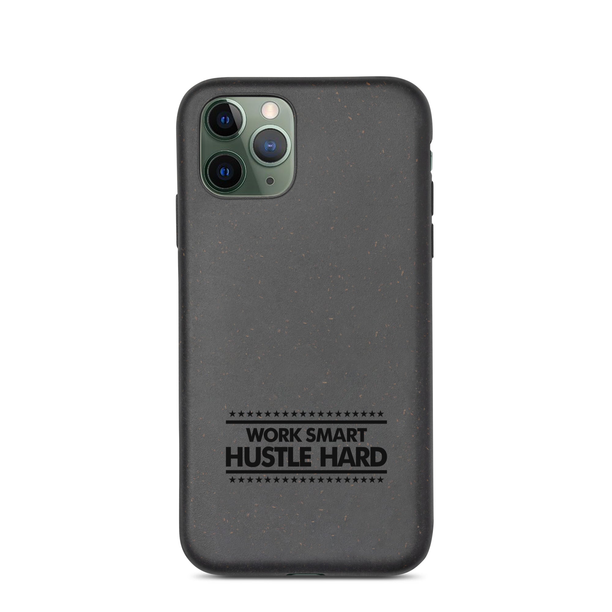 WORK SMART HUSTLE HARD - Speckled iPhone case