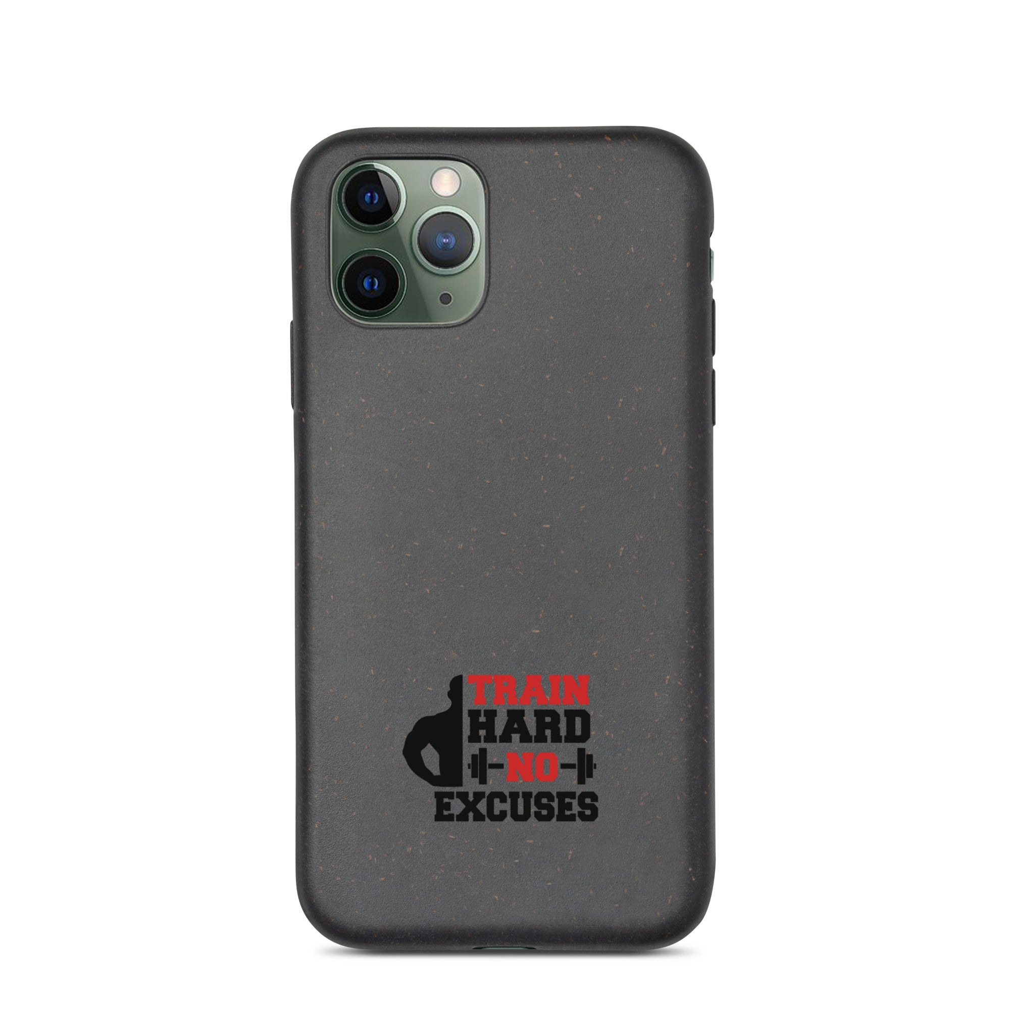 TRAIN HARD NO EXCUSES - Speckled iPhone case