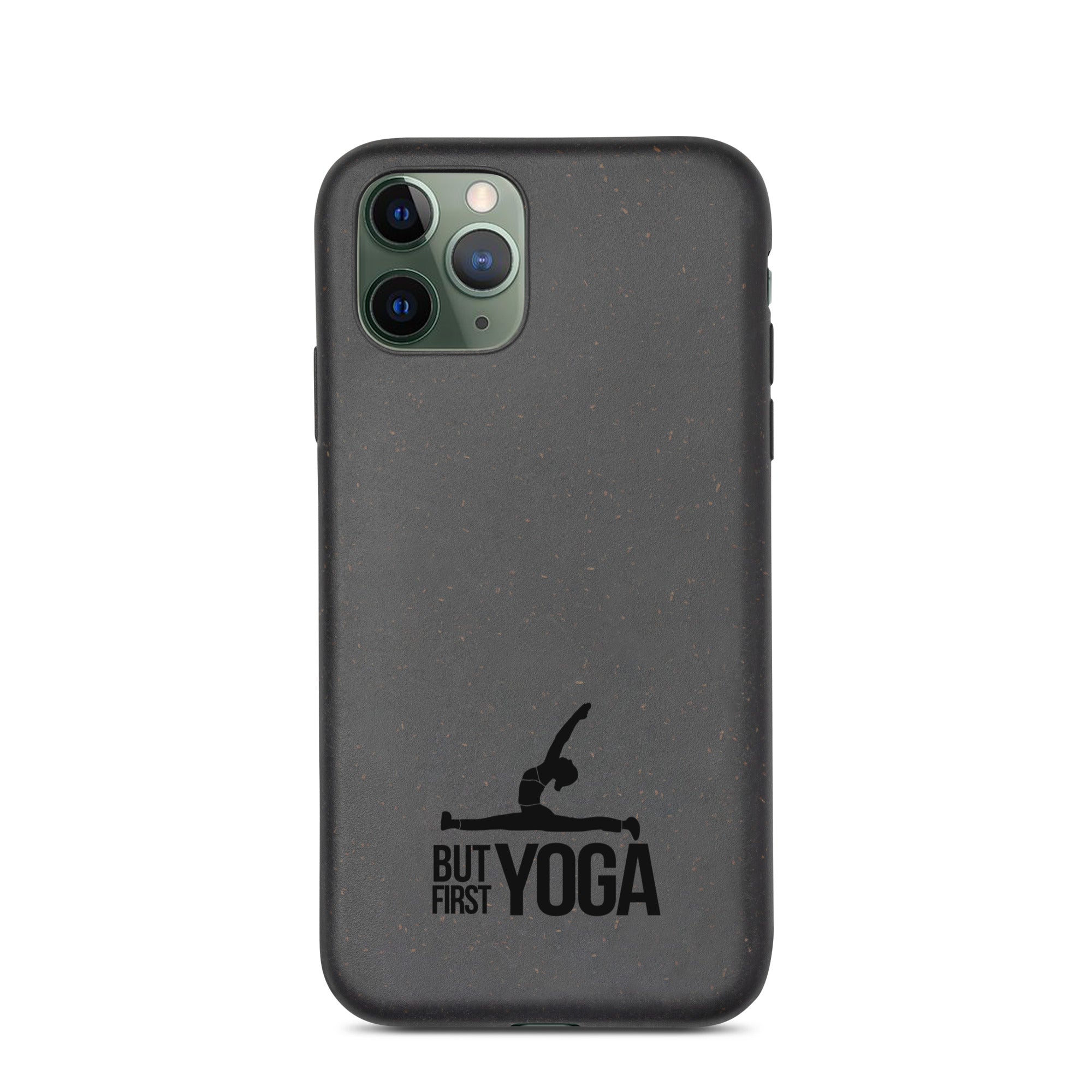BUT FIRST YOGA - Speckled iPhone case