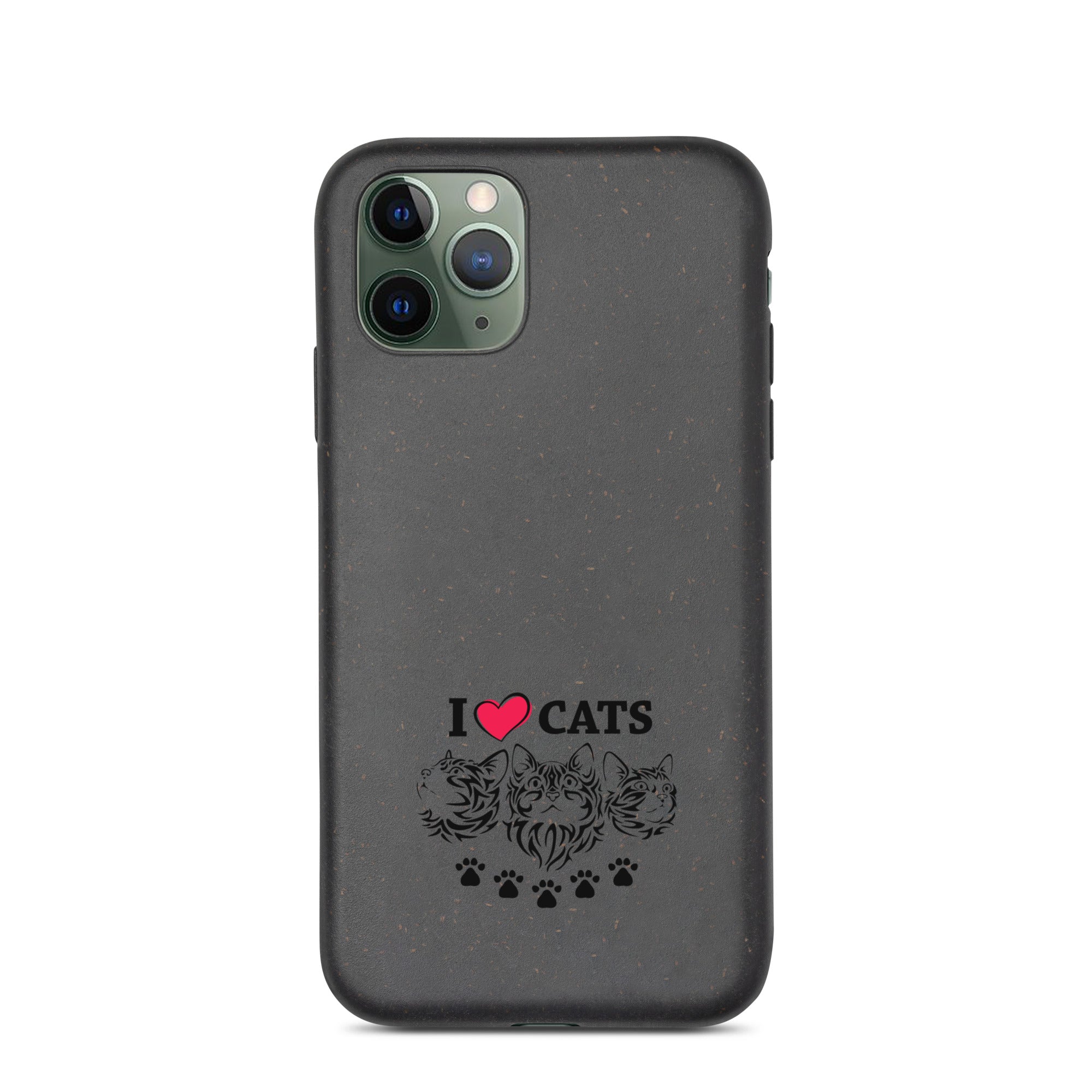 I LOVE CATS - Speckled iPhone case