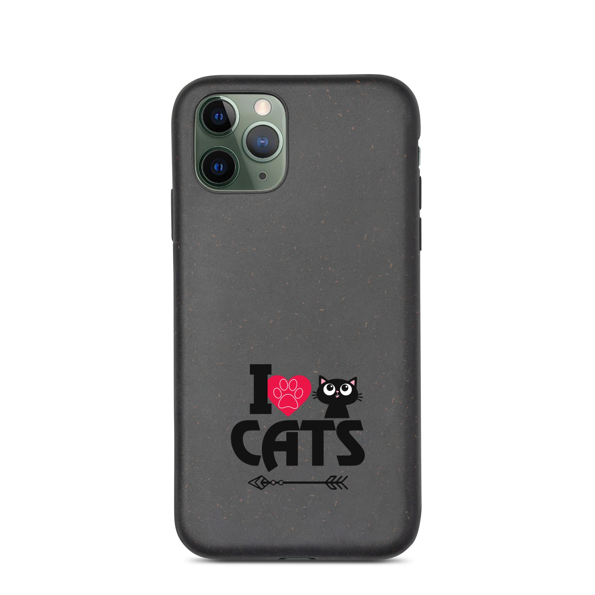 I LOVE CATS - Speckled iPhone case