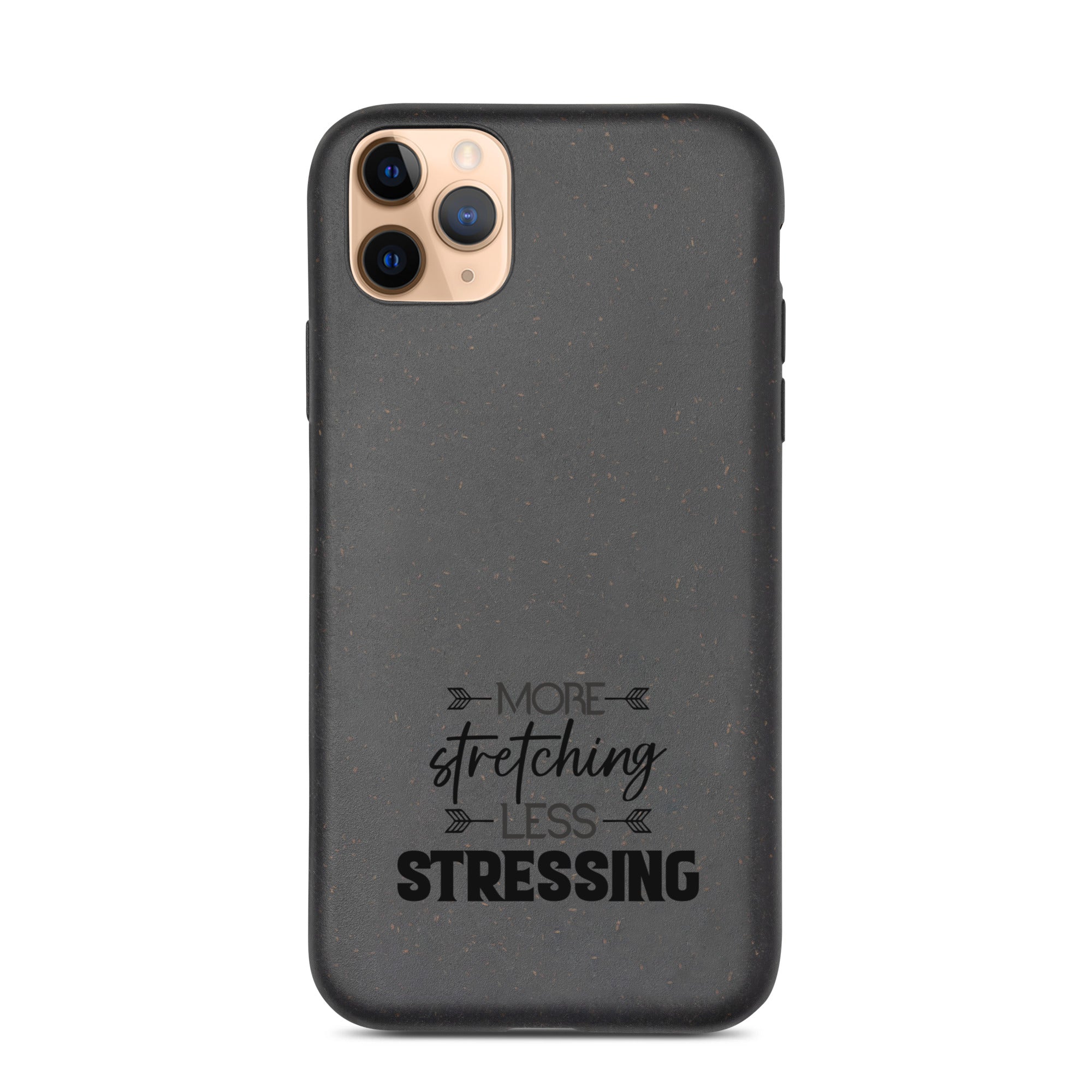 MORE STRETCHING LESS STRESSING - Speckled iPhone case