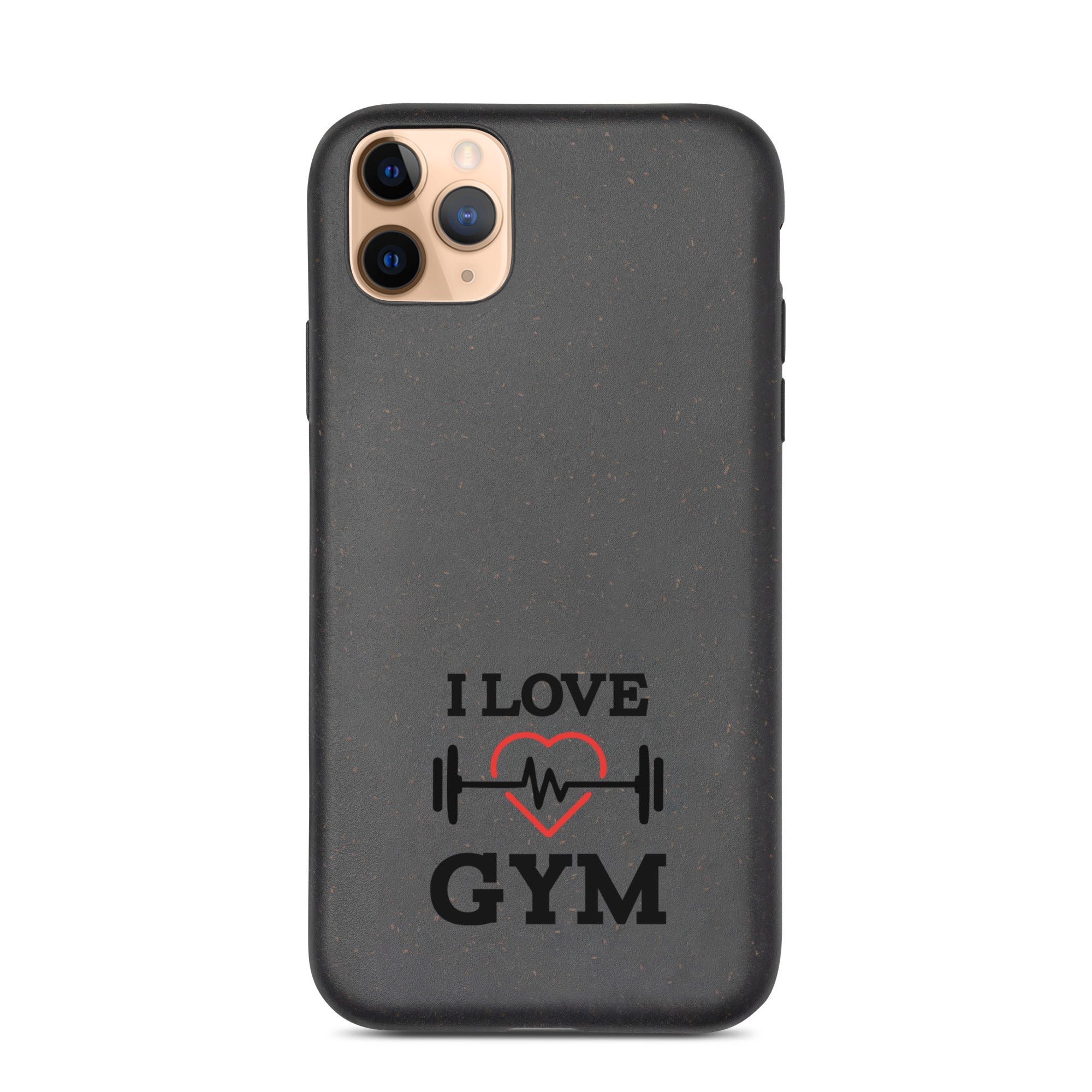 I LOVE GYM - Speckled iPhone case