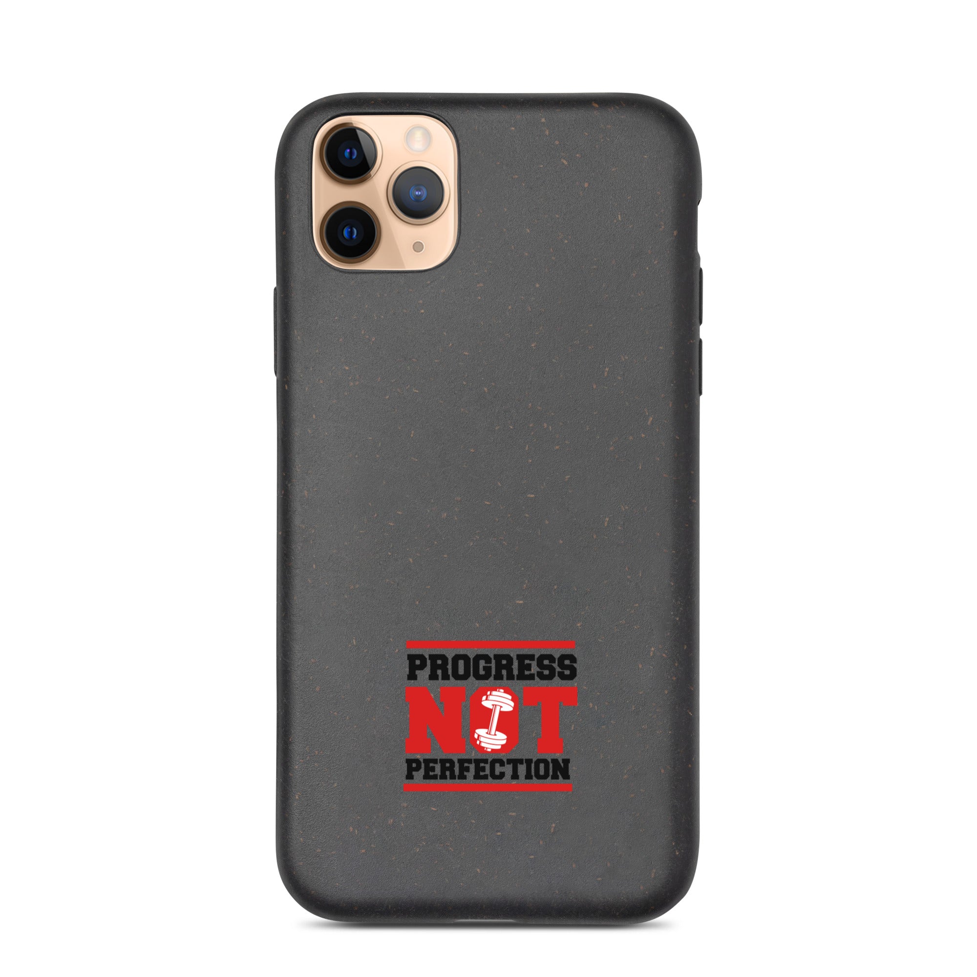 PROGRESS NOT PERFECTION - Speckled iPhone case