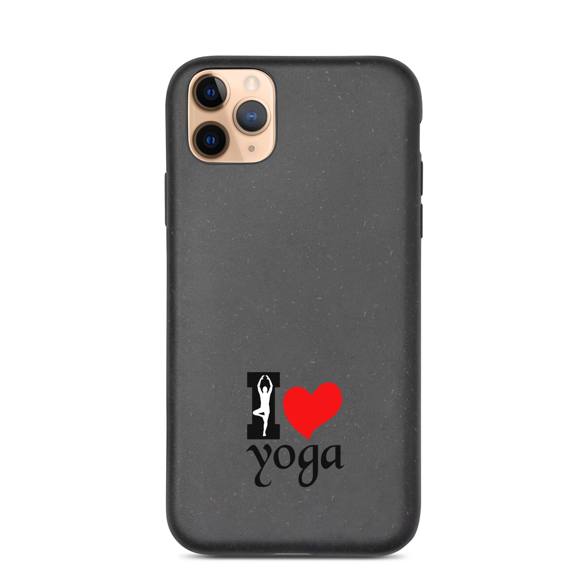 I LOVE YOGA - Speckled iPhone case