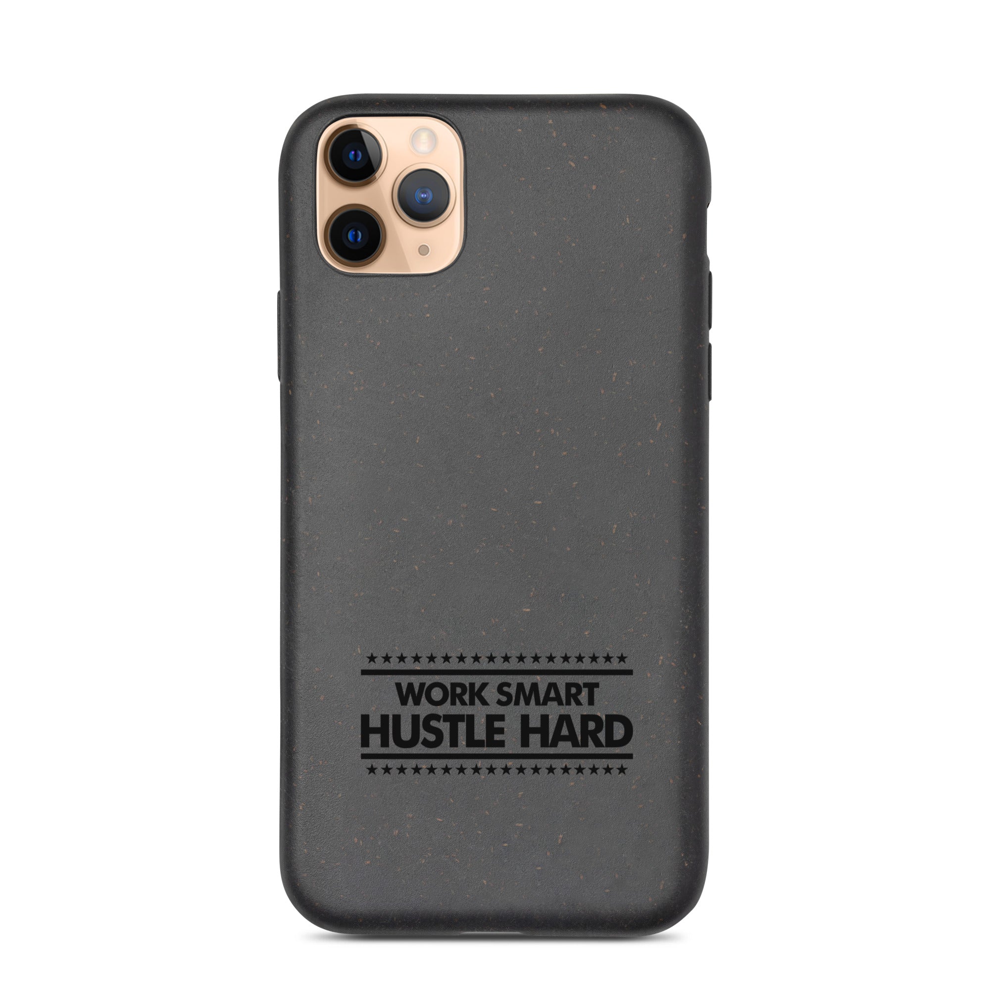 WORK SMART HUSTLE HARD - Speckled iPhone case