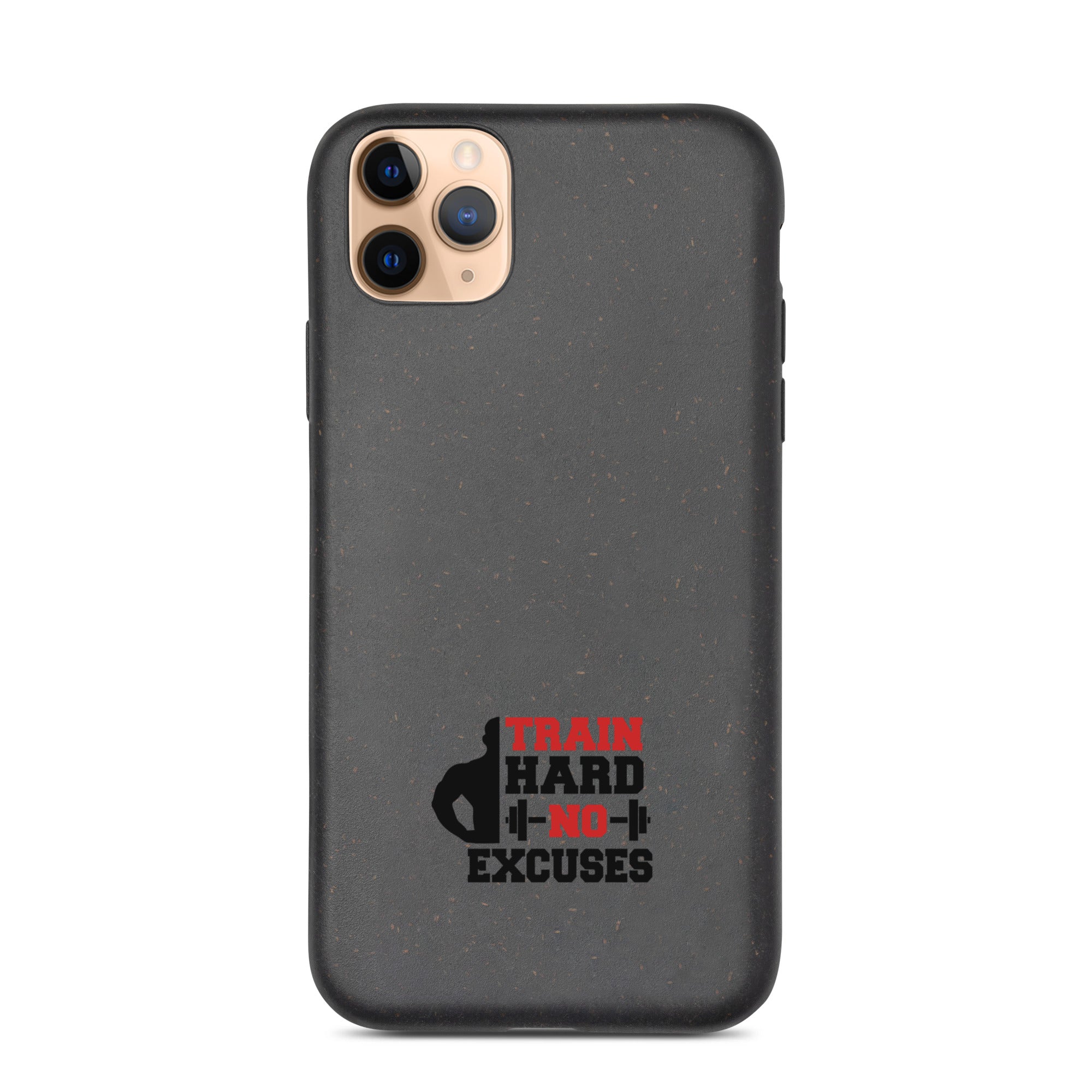 TRAIN HARD NO EXCUSES - Speckled iPhone case