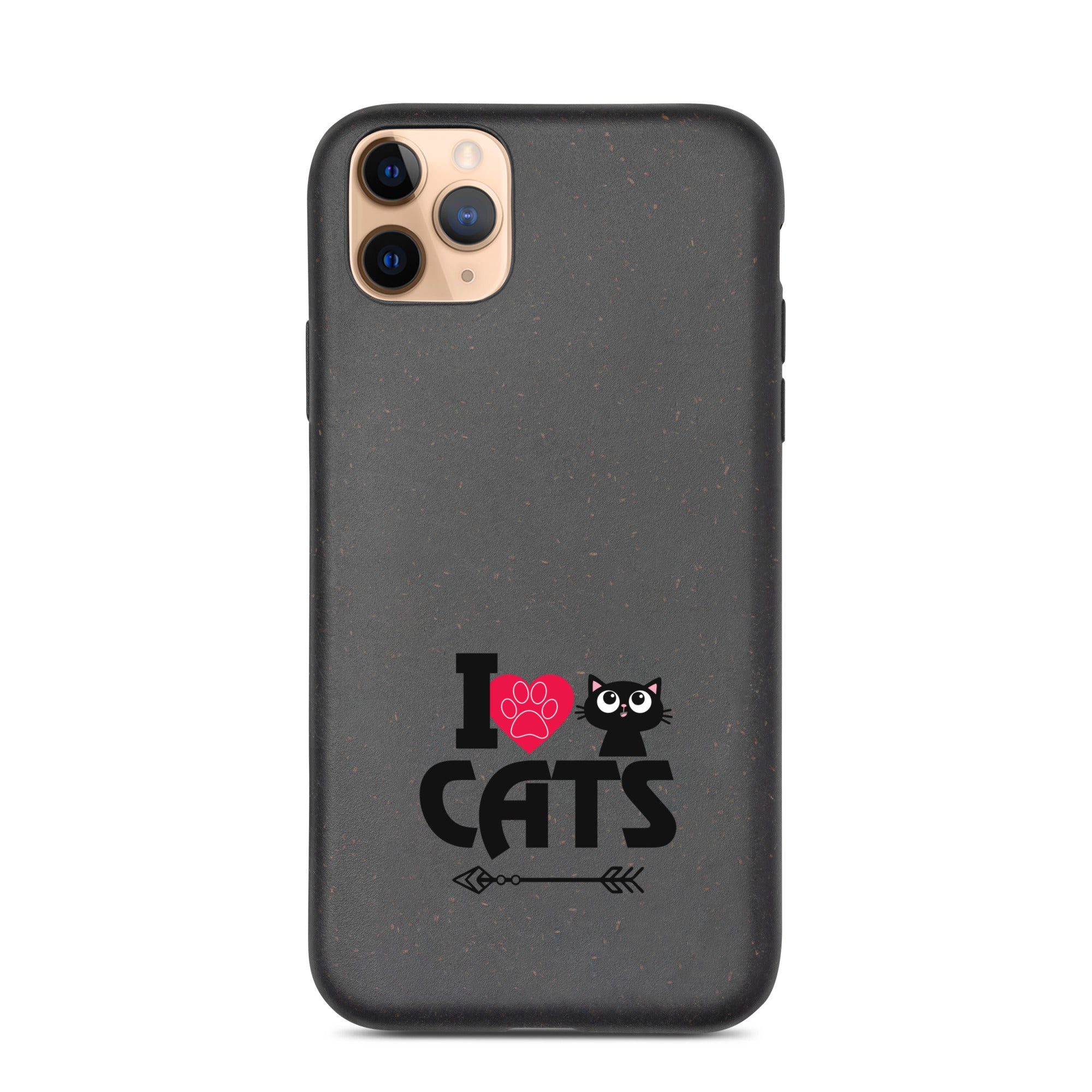 I LOVE CATS - Speckled iPhone case