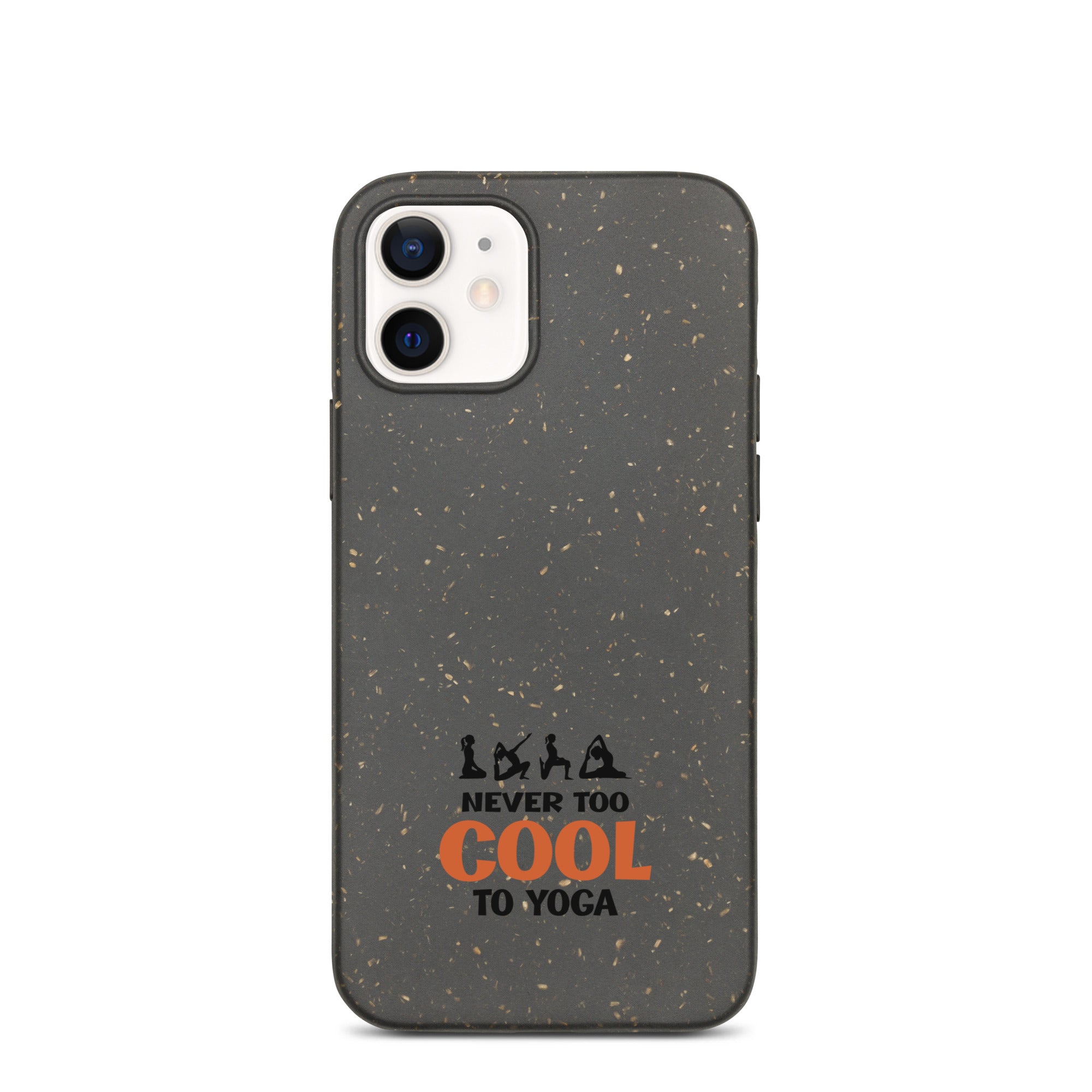 NEVER TOO COOL TO YOGA - Speckled iPhone case