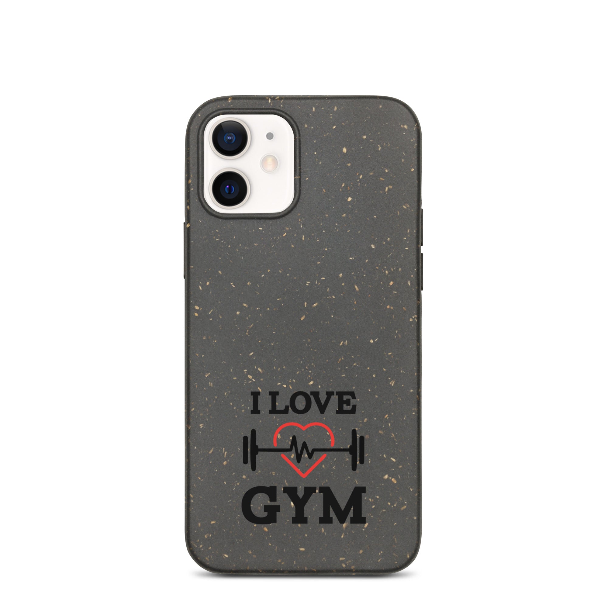 I LOVE GYM - Speckled iPhone case