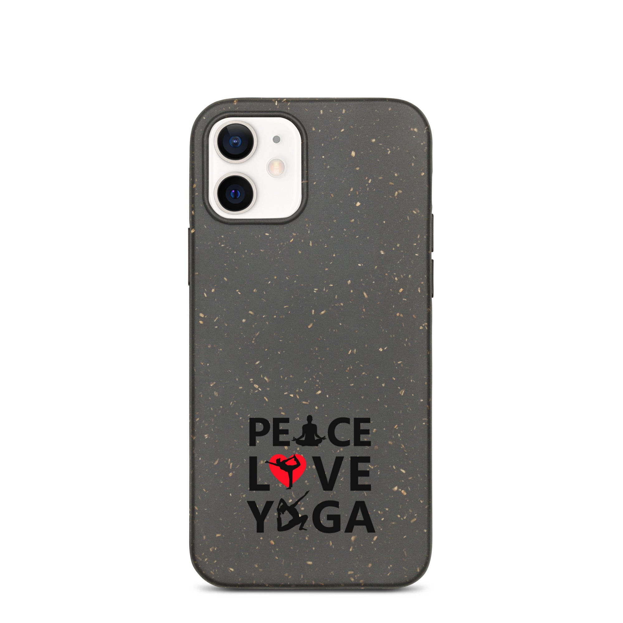 PEACE LOVE YOGA - Speckled iPhone case