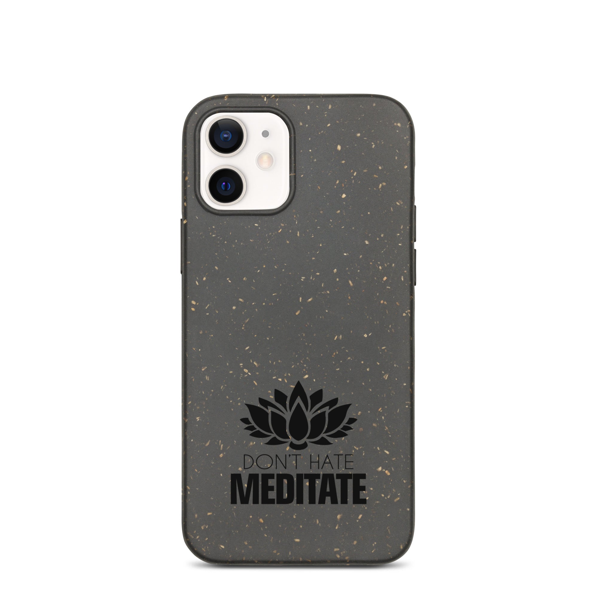 DON'T HATE MEDITATE - Speckled iPhone case