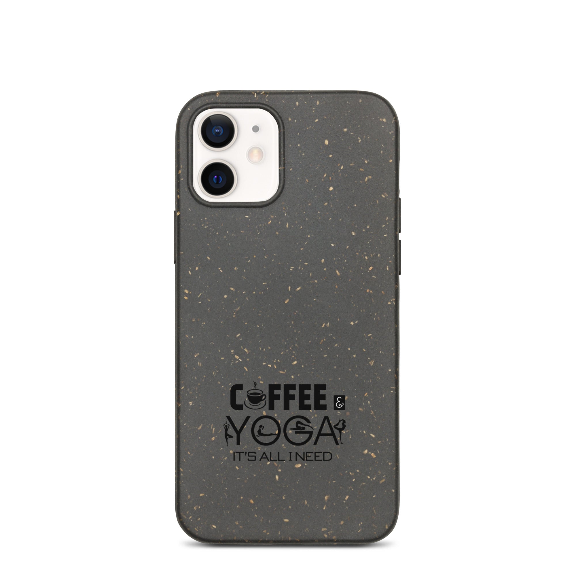 COFFEE YOGA IT'S ALL I NEED - Speckled iPhone case