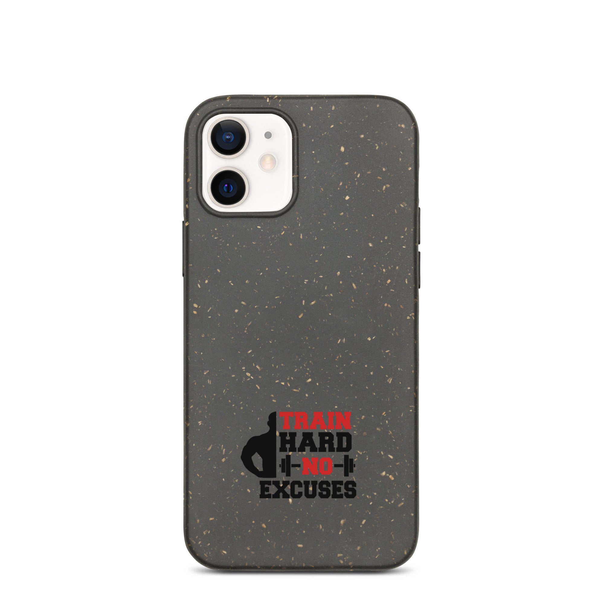 TRAIN HARD NO EXCUSES - Speckled iPhone case