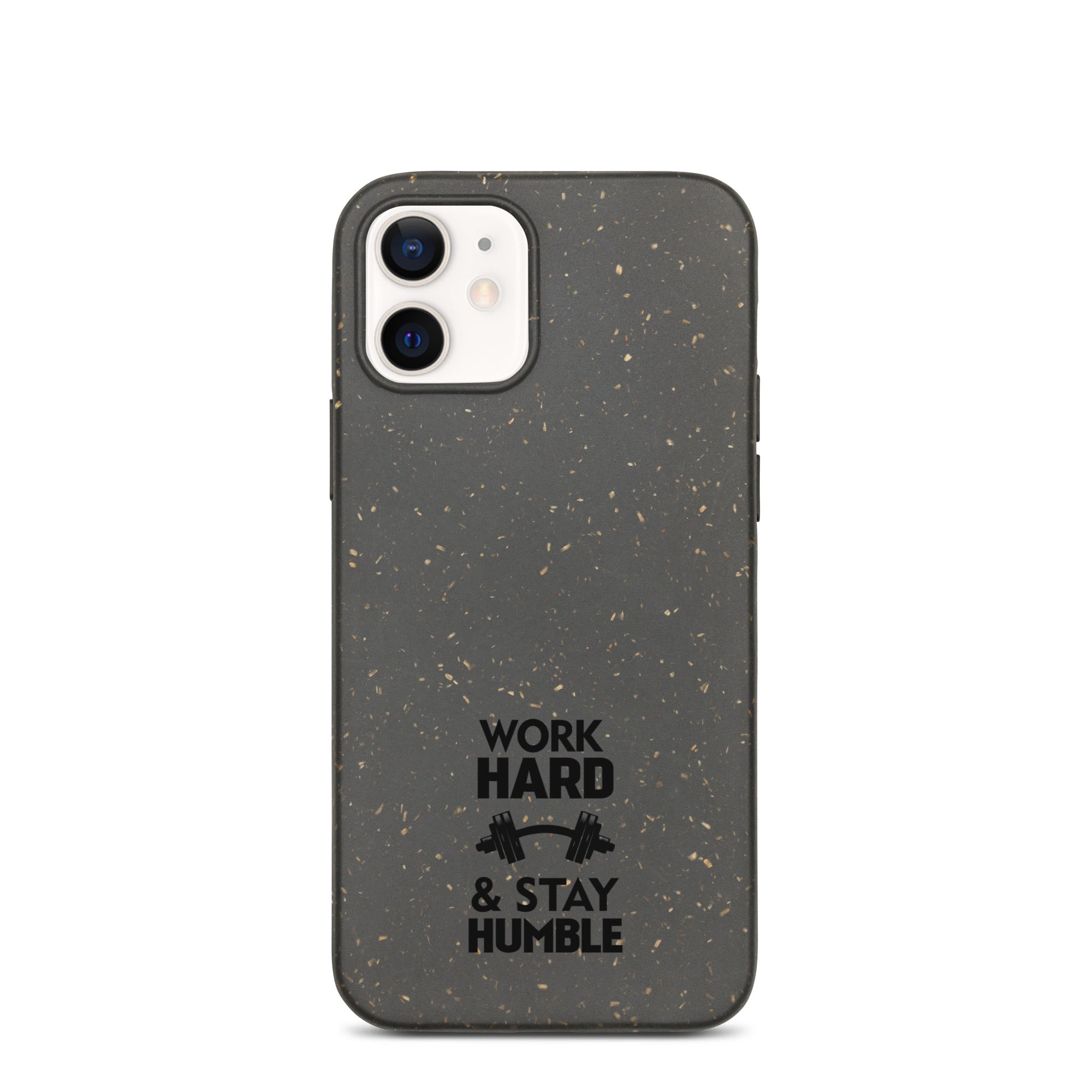 WORK HARD & STAY HUMBLE - Speckled iPhone case