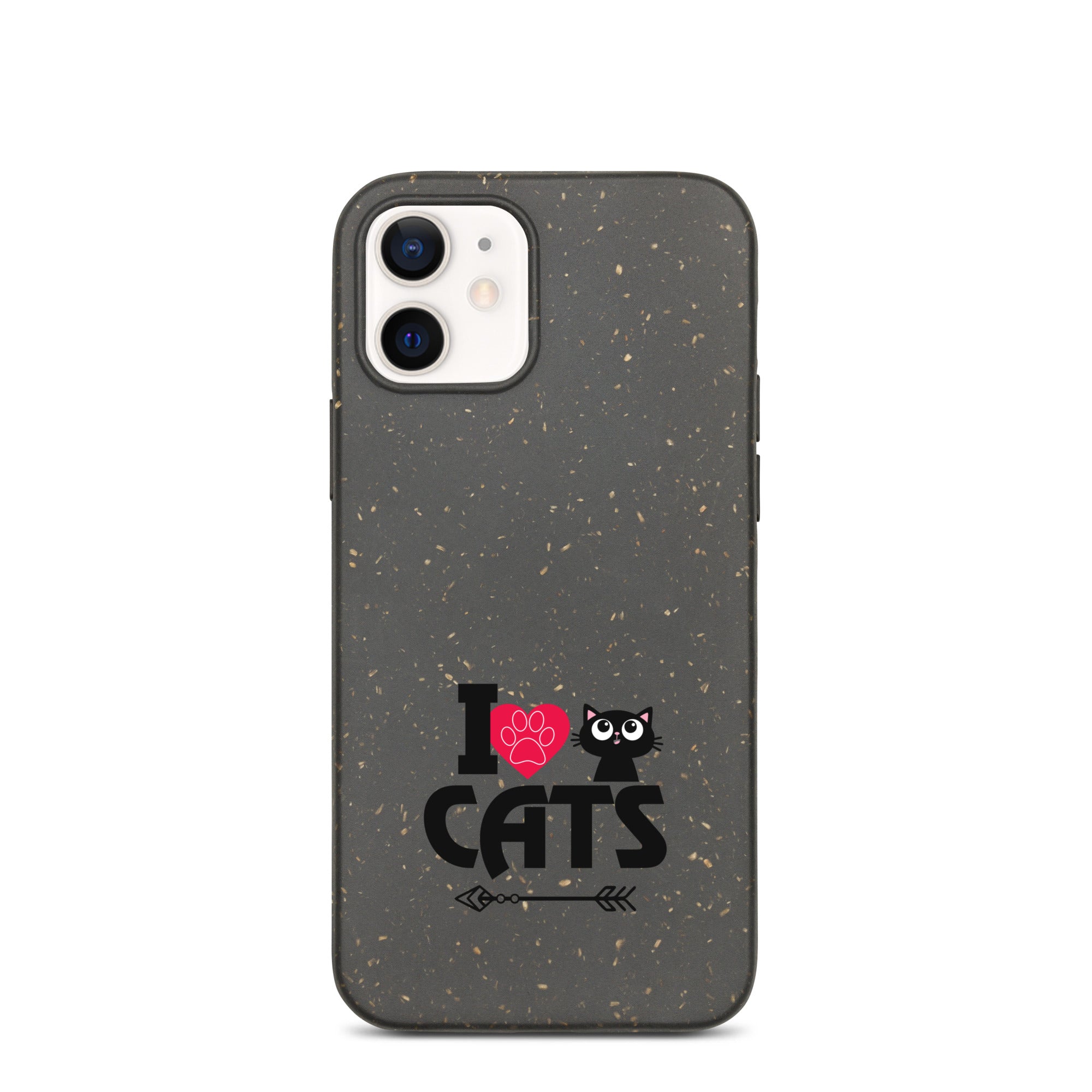 I LOVE CATS - Speckled iPhone case