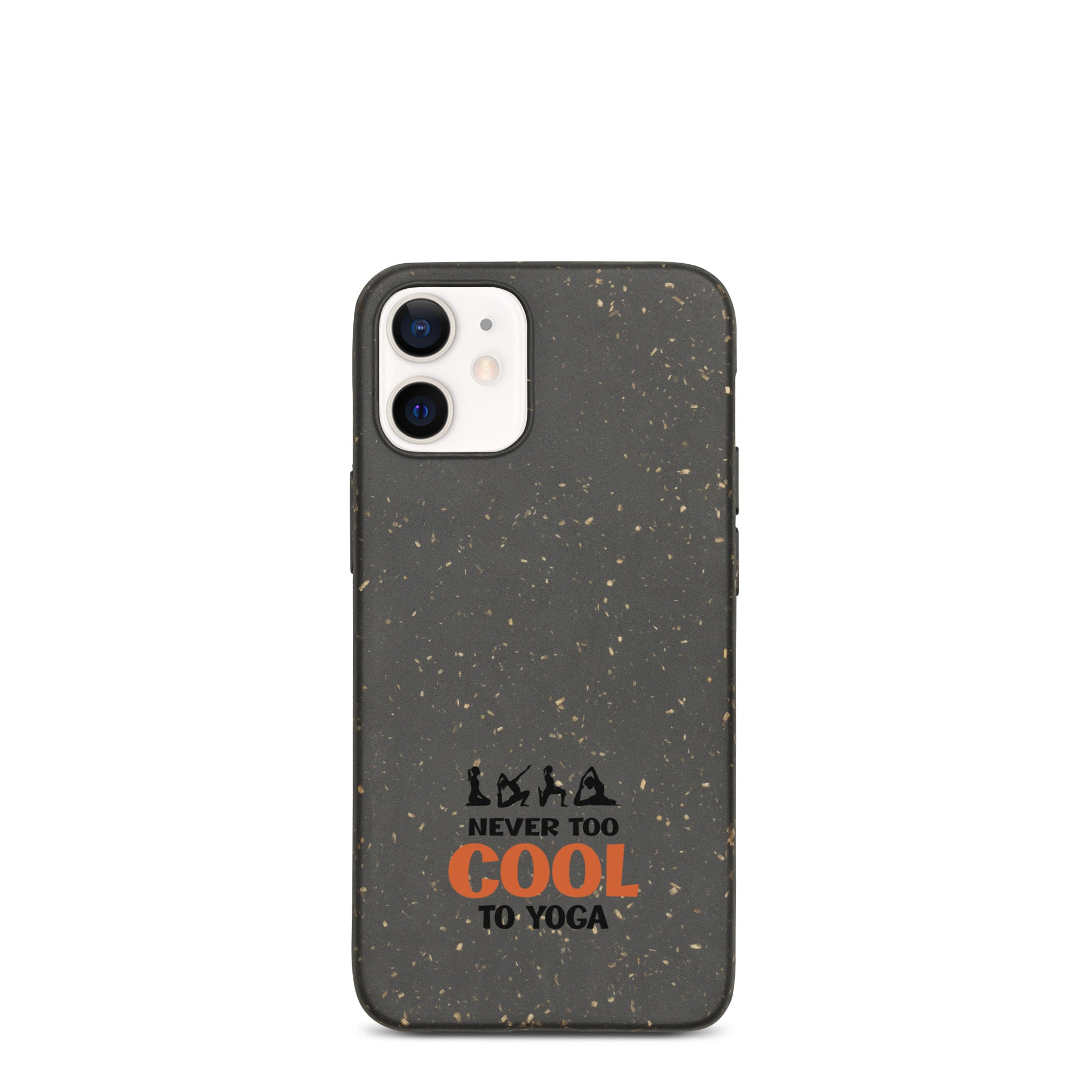 NEVER TOO COOL TO YOGA - Speckled iPhone case