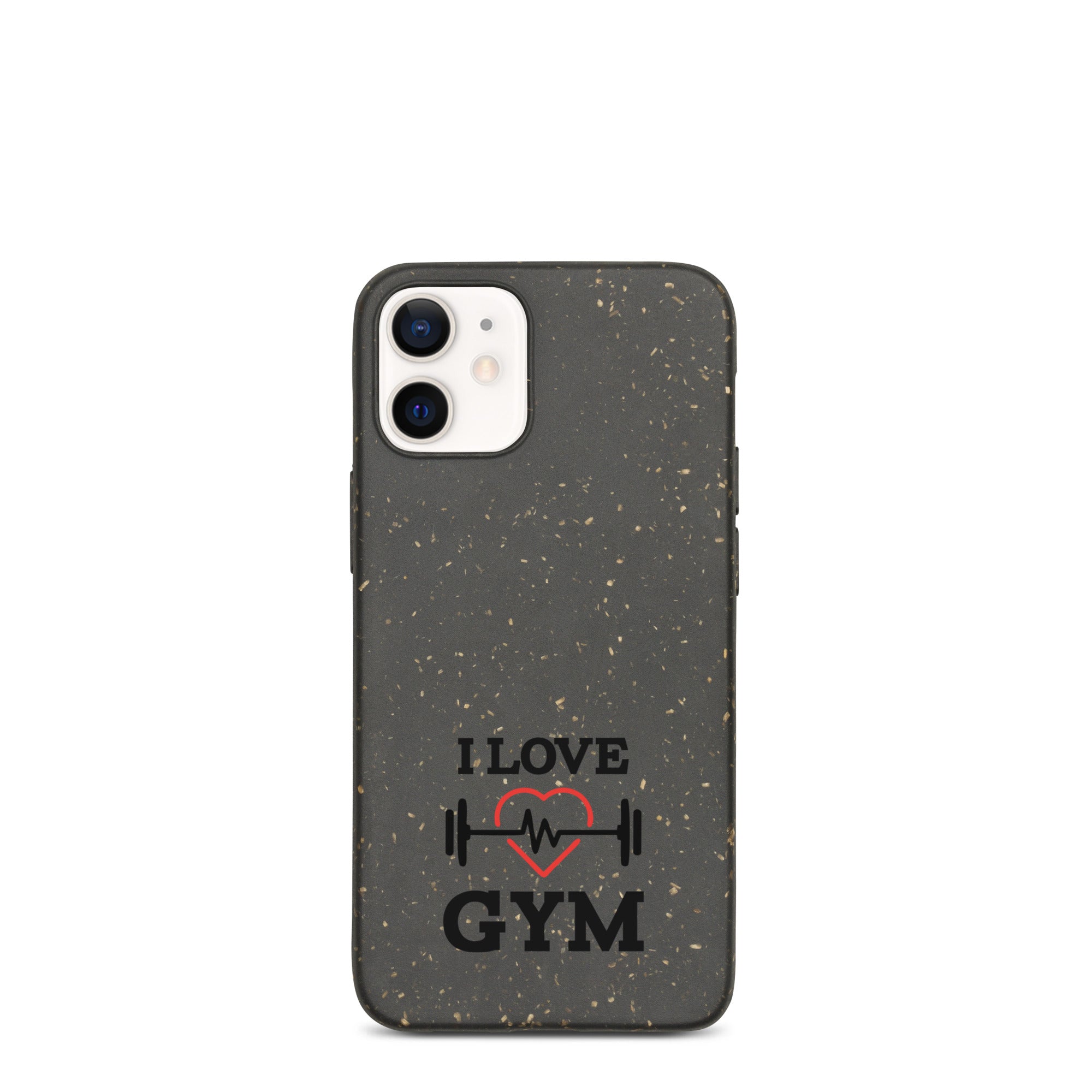 I LOVE GYM - Speckled iPhone case