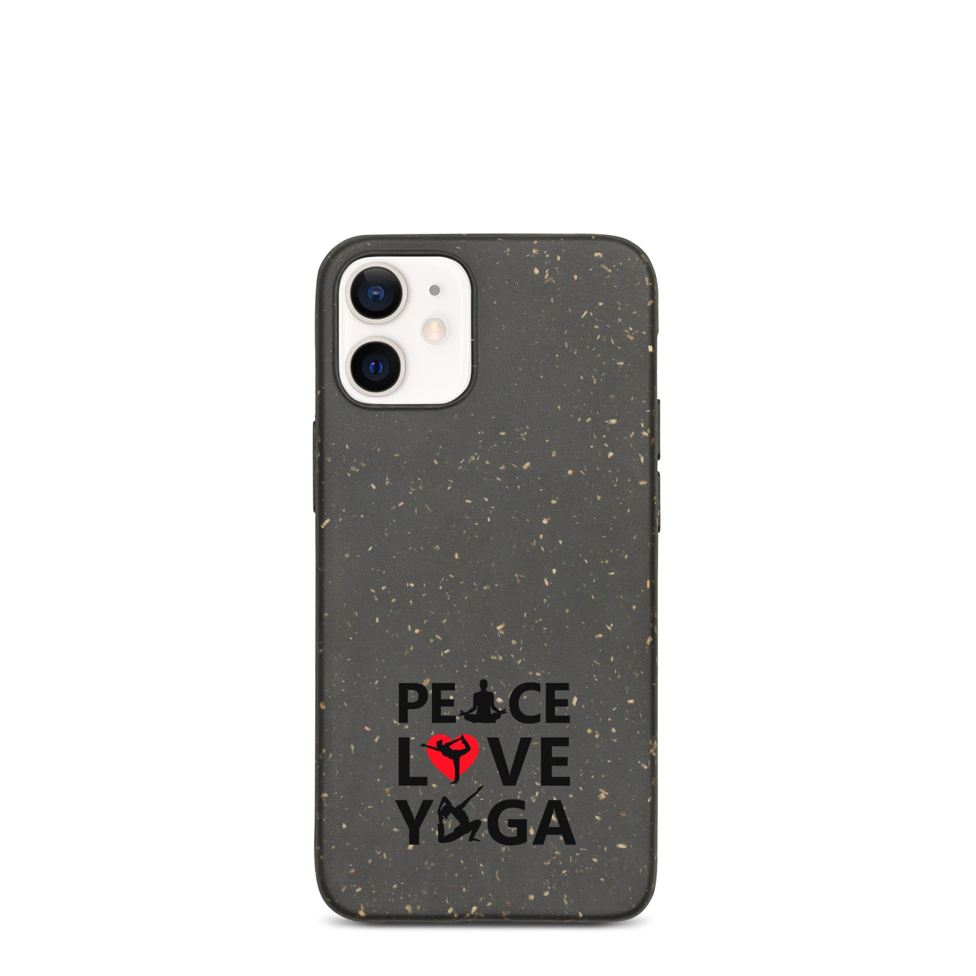 PEACE LOVE YOGA - Speckled iPhone case