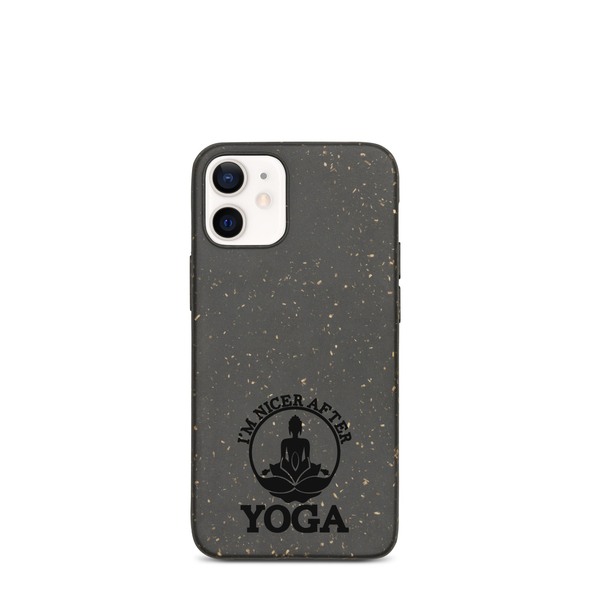 I'M NICER AFTER YOGA - Speckled iPhone case